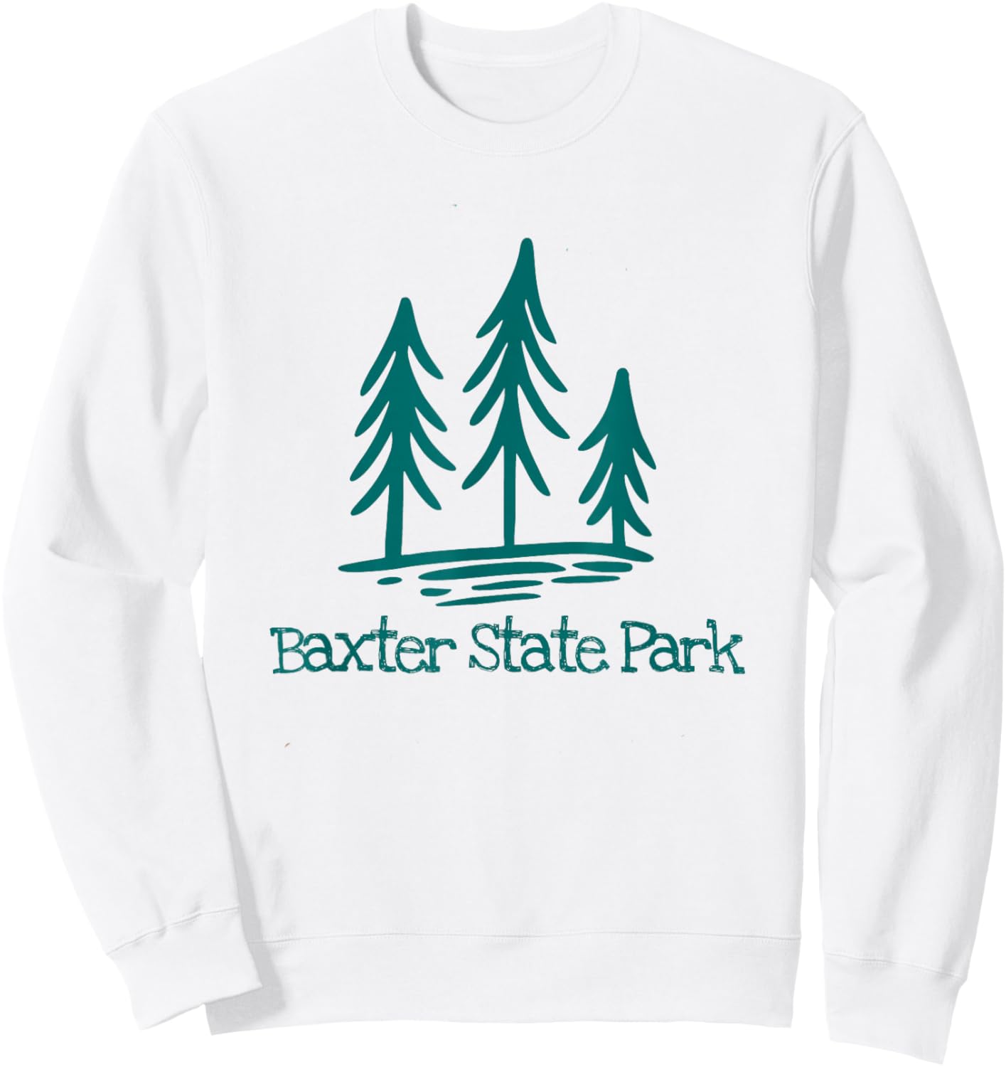Baxter State Park Maine Hiking Camping Rustic Forest Woods Sweatshirt - Sweatshirt | White