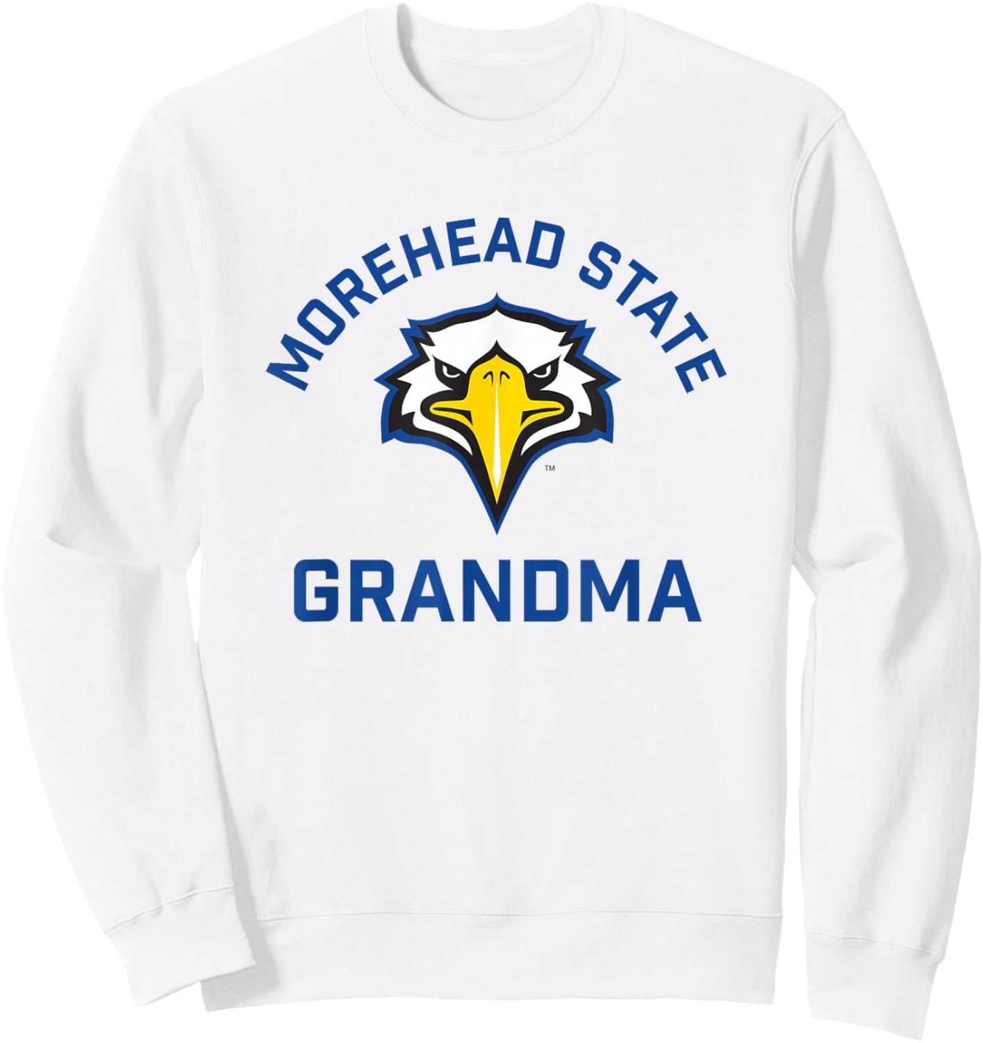 Morehead State University Eagles Arched Grandma Sweatshirt - Sweatshirt | White