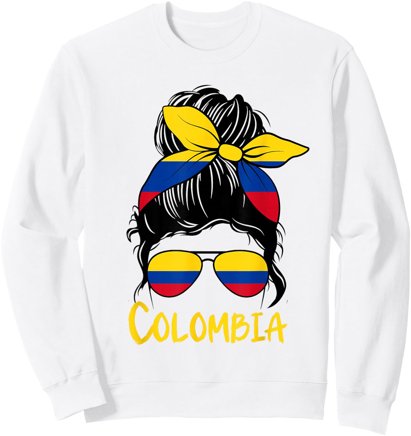 Colombia graphic design for girls kid Colombian toodler Sweatshirt - Sweatshirt | White