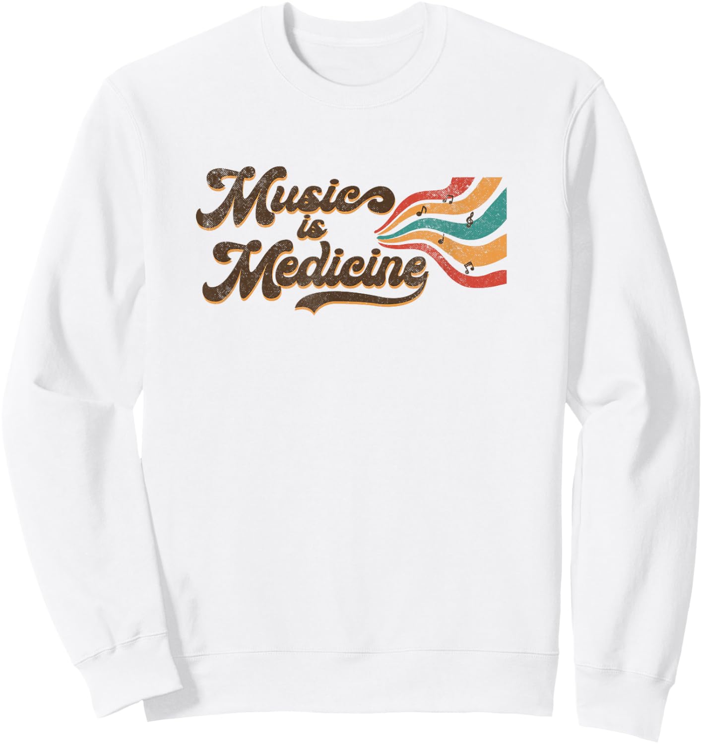 Music Is Medicines Songwriter Musician Music Lover Sweatshirt - Sweatshirt | White