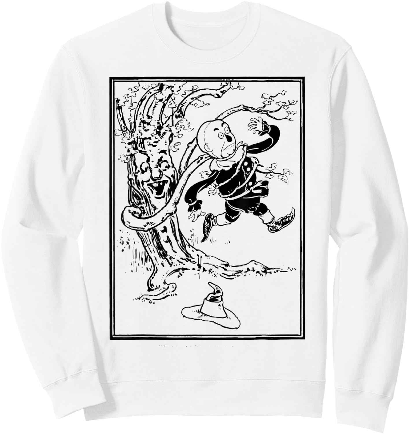 Emerald City Land of OZ Brick Road Wizard of OZ Scarecrow Sweatshirt - Sweatshirt | White