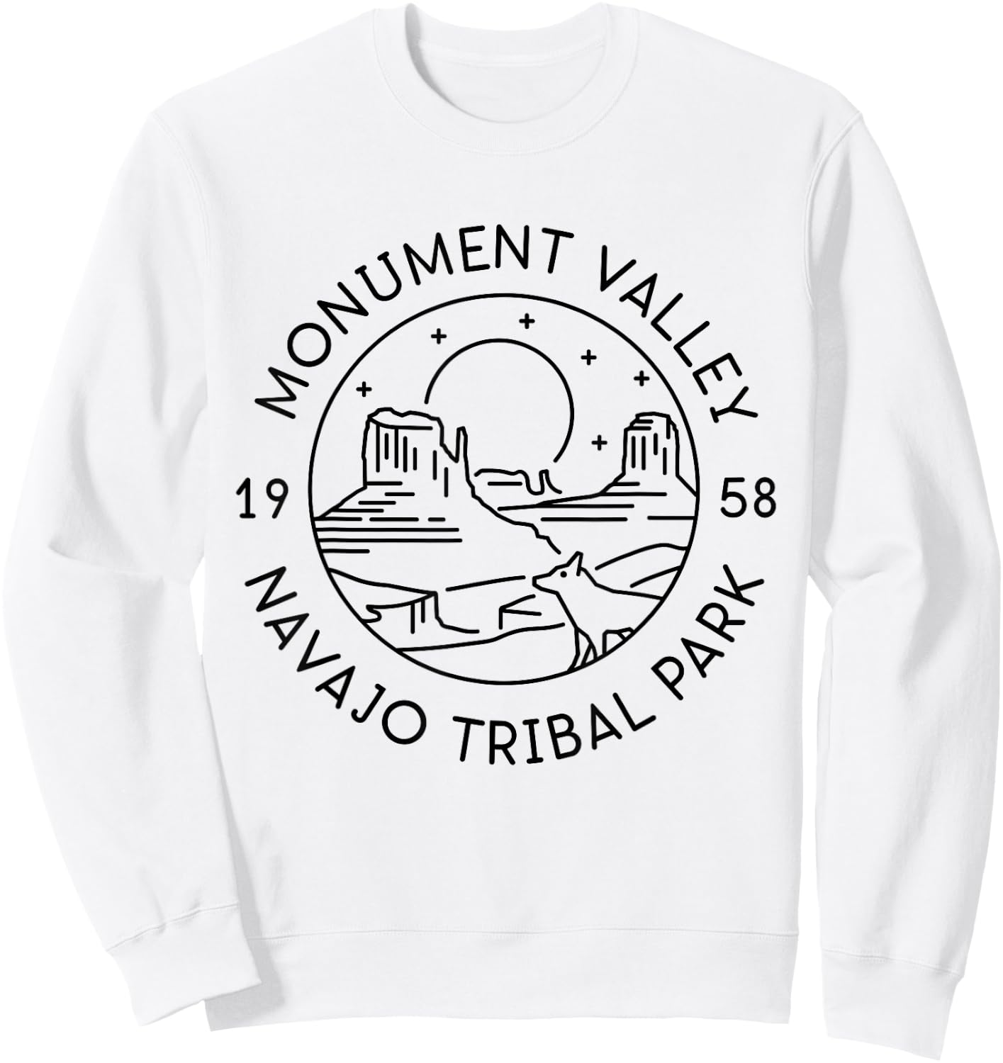 Monument Valley Navajo Tribal Park 1958 Arizona Utah Sweatshirt - Sweatshirt | White