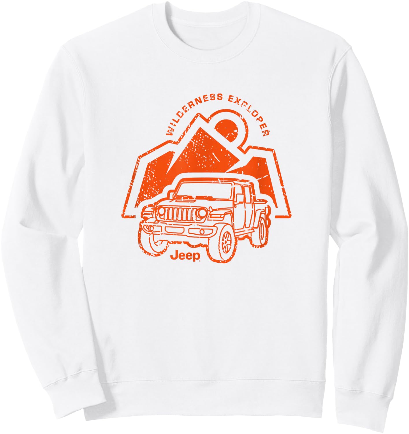 Jeep Wilderness Explorer - Officially Licensed Sweatshirt - Sweatshirt | White
