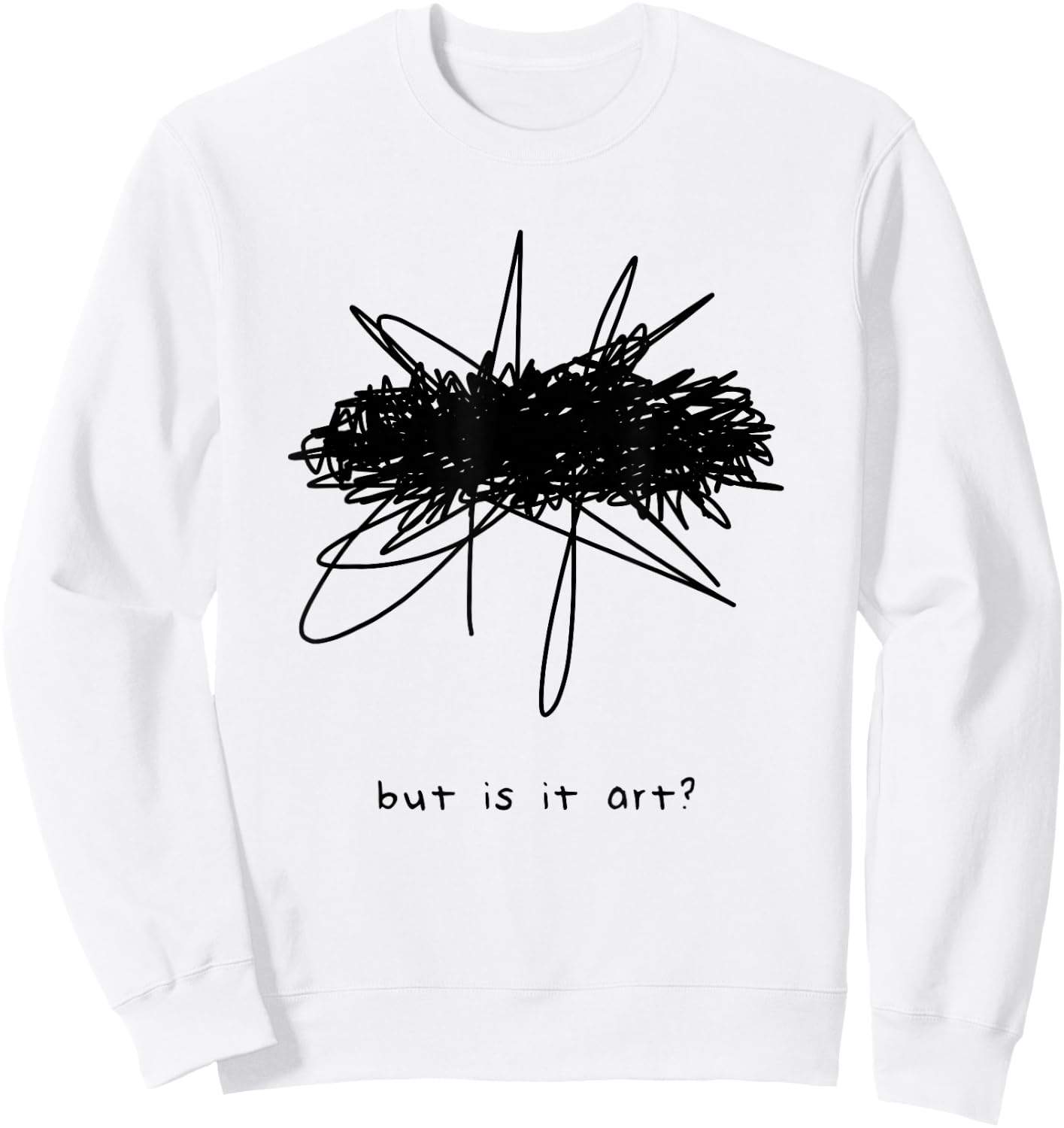 Artful But Is It Art Modern Art Museum Sweatshirt - Sweatshirt | White