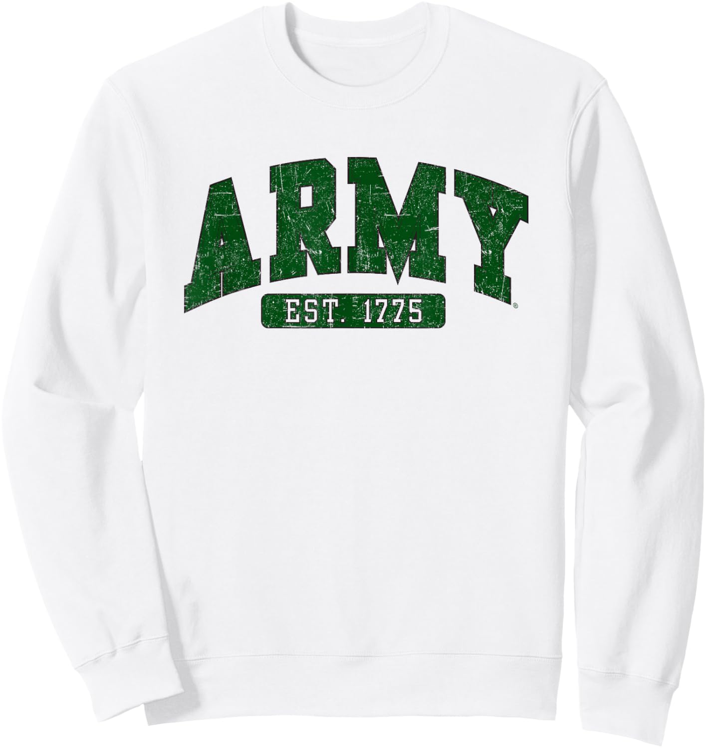 Army United States Military Retro Officially Licensed Sweatshirt - Sweatshirt | White