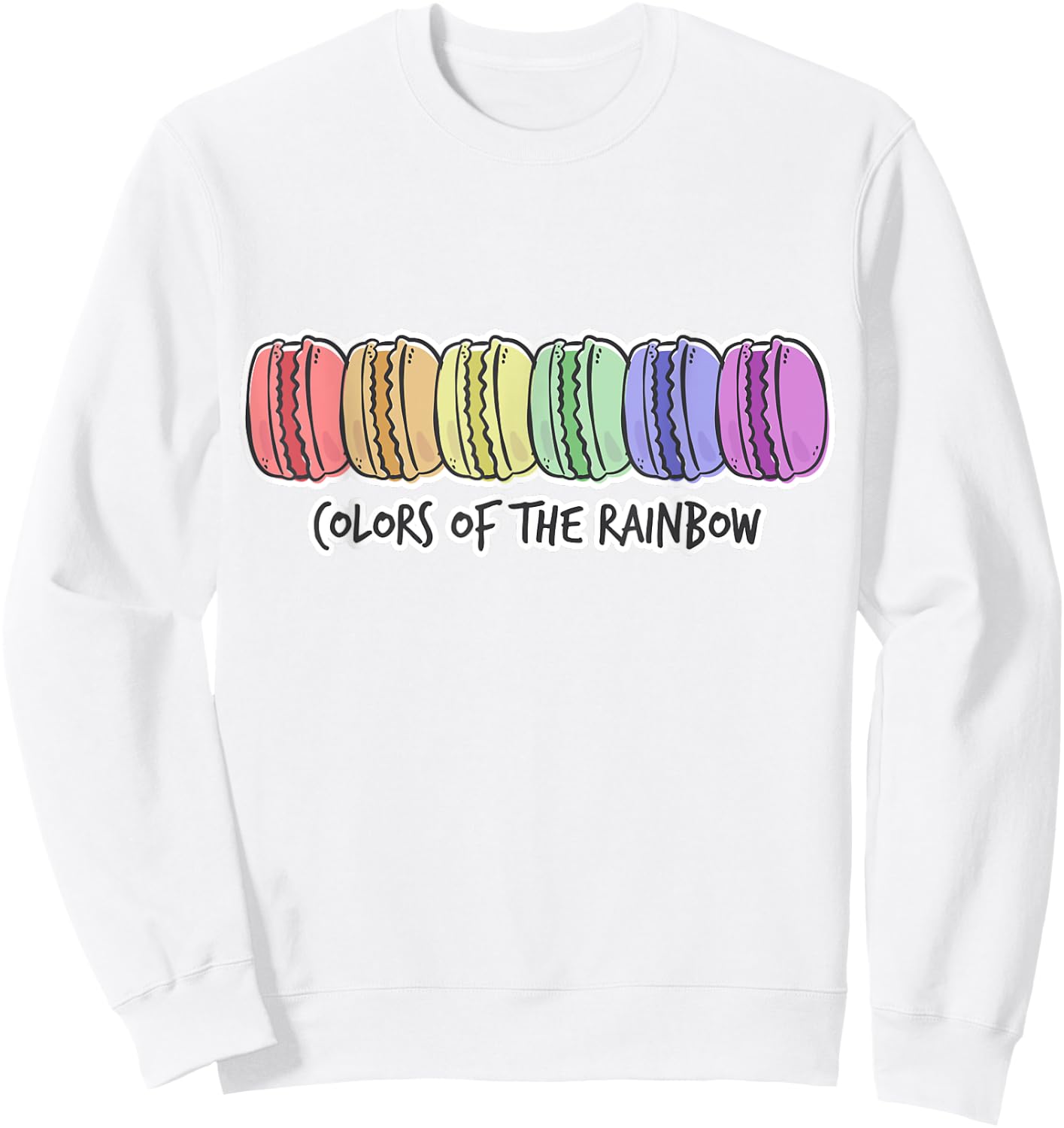 I Love Macarons Gifts for Parisians Funny Paris Macaron Gift Sweatshirt - Sweatshirt | White