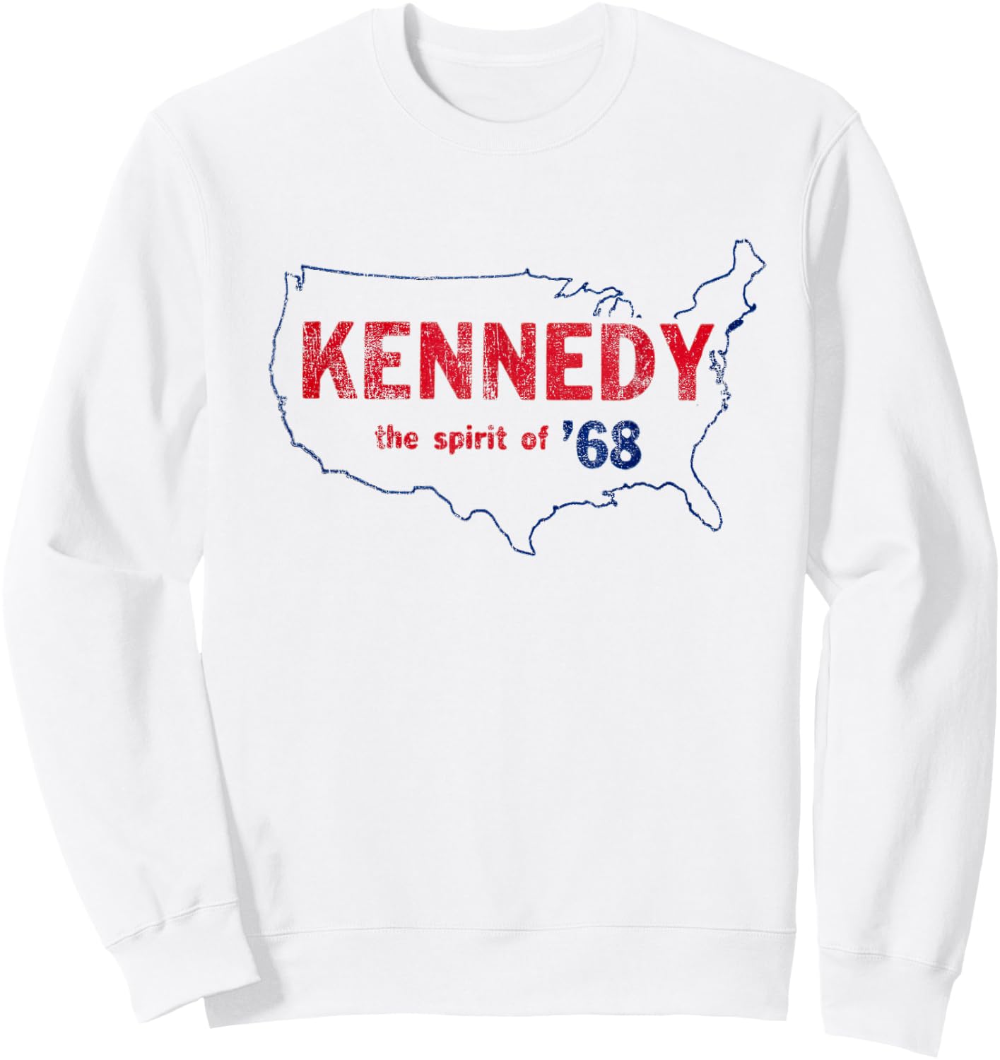 Retro 1968 Bobby Kennedy Shirt - RFK Robert Kennedy Sweatshirt - Sweatshirt | White