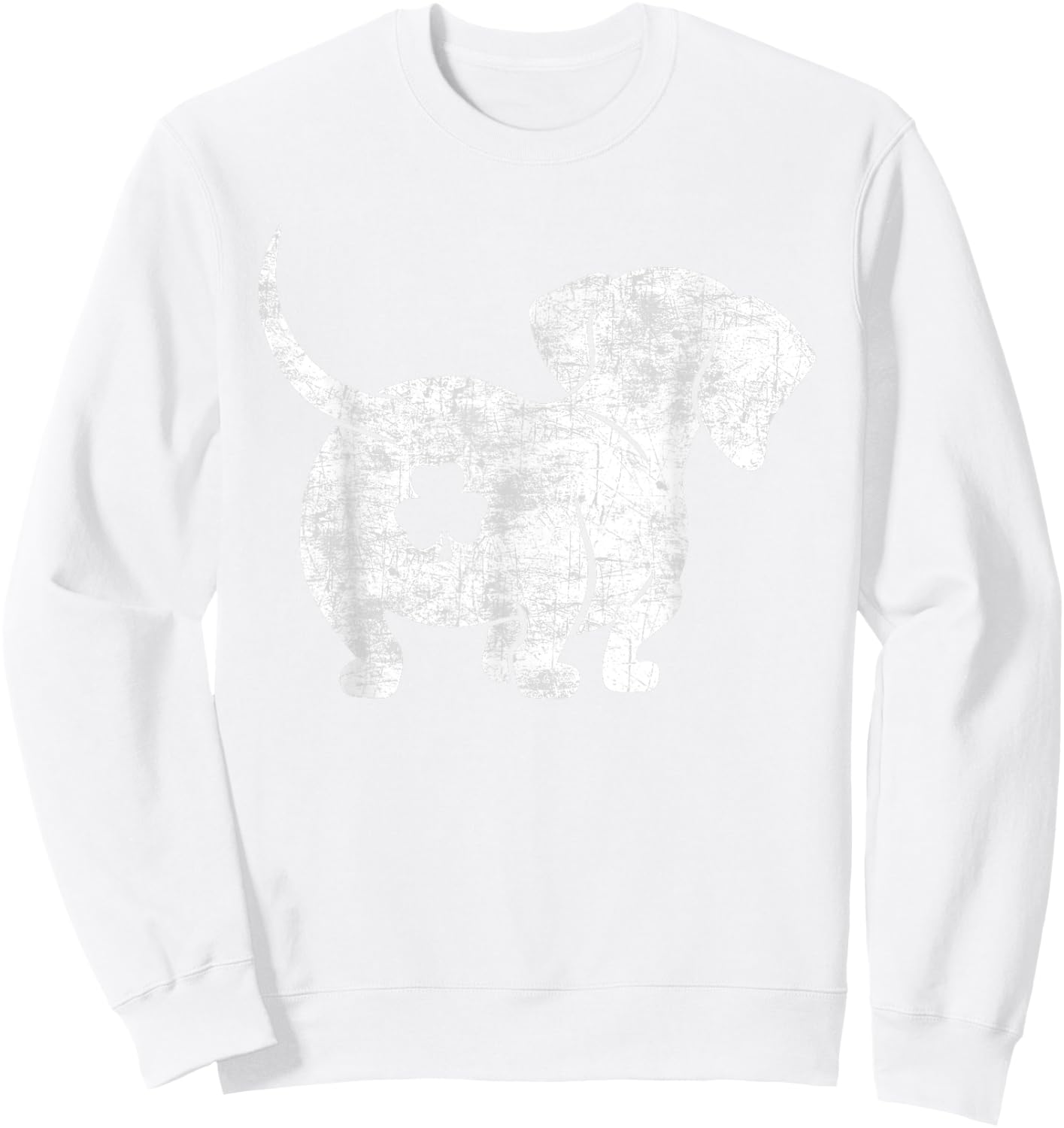 St. Patricks Day Dachshund Wiener Dog Gifts Women Sweatshirt - Sweatshirt | White