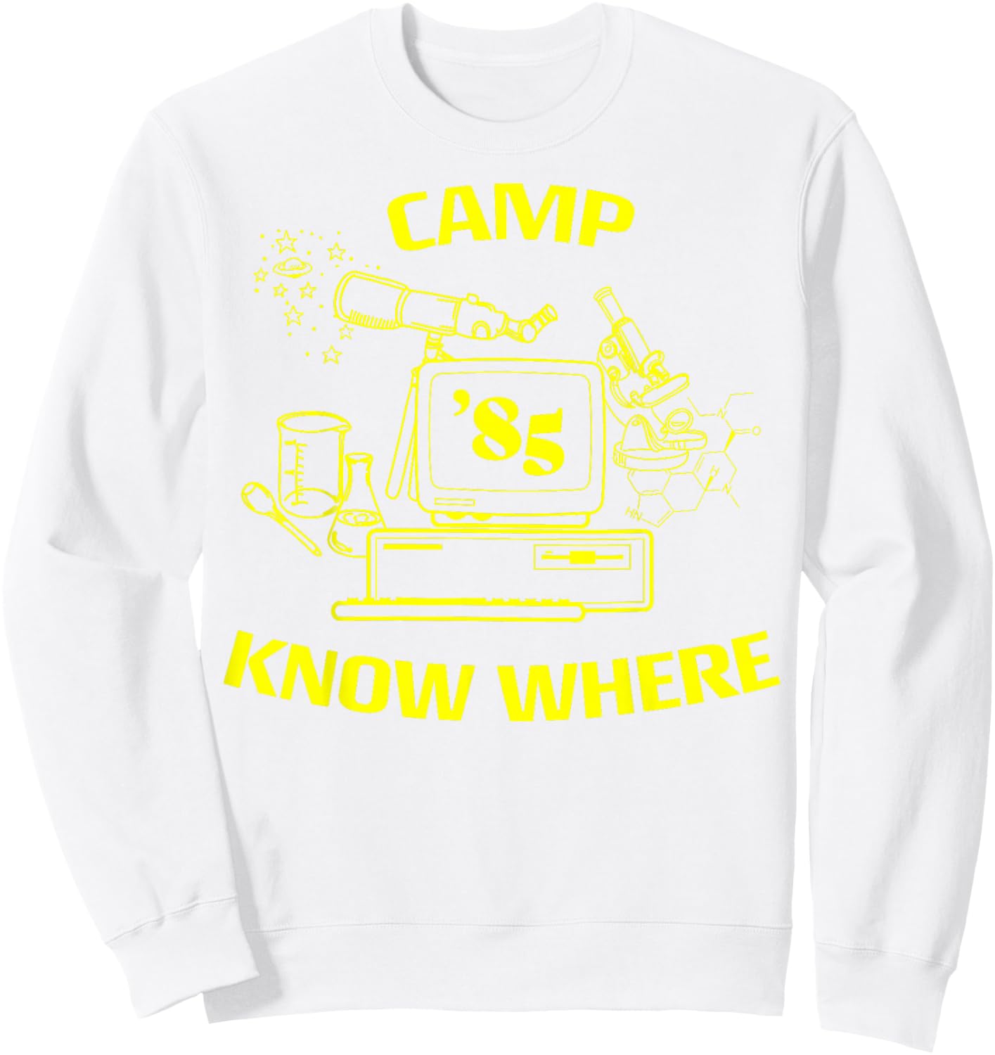 Netflix Stranger Things Camp Know Where 85 Logo Sweatshirt - Sweatshirt | White