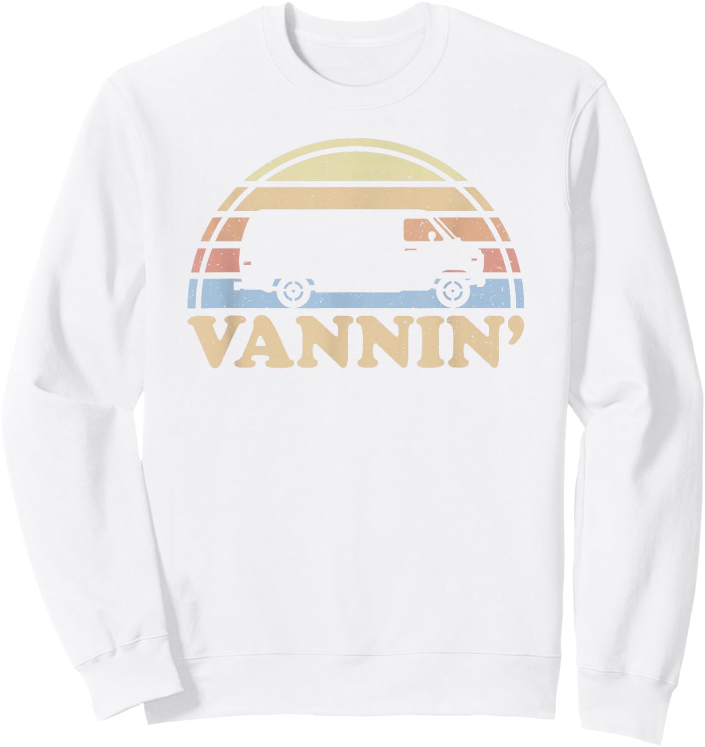 Vannin Shirt Van Life Retro Van Lovers Vanner Vantasy Camper Sweatshirt - Sweatshirt | White