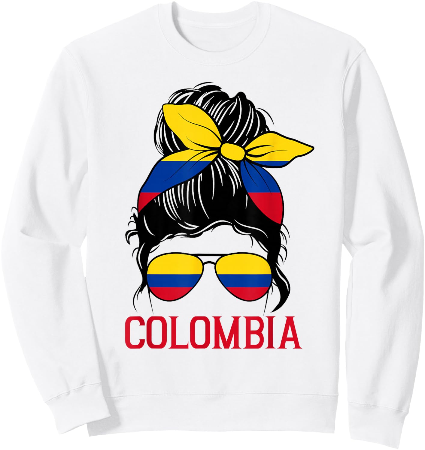 Colombia graphic design for girls kid Colombian toodler Sweatshirt - Sweatshirt | White