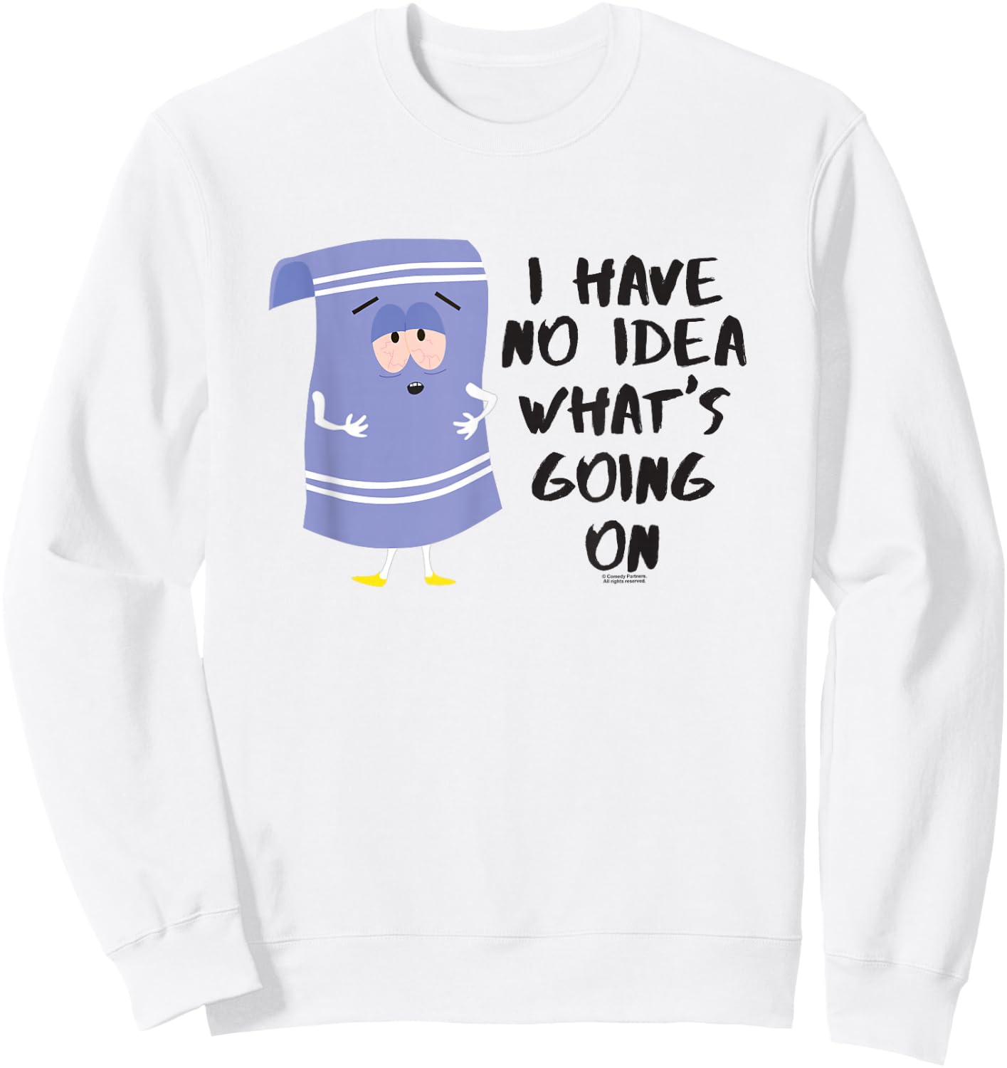 South Park Towlie No Idea Sweatshirt - Sweatshirt | White
