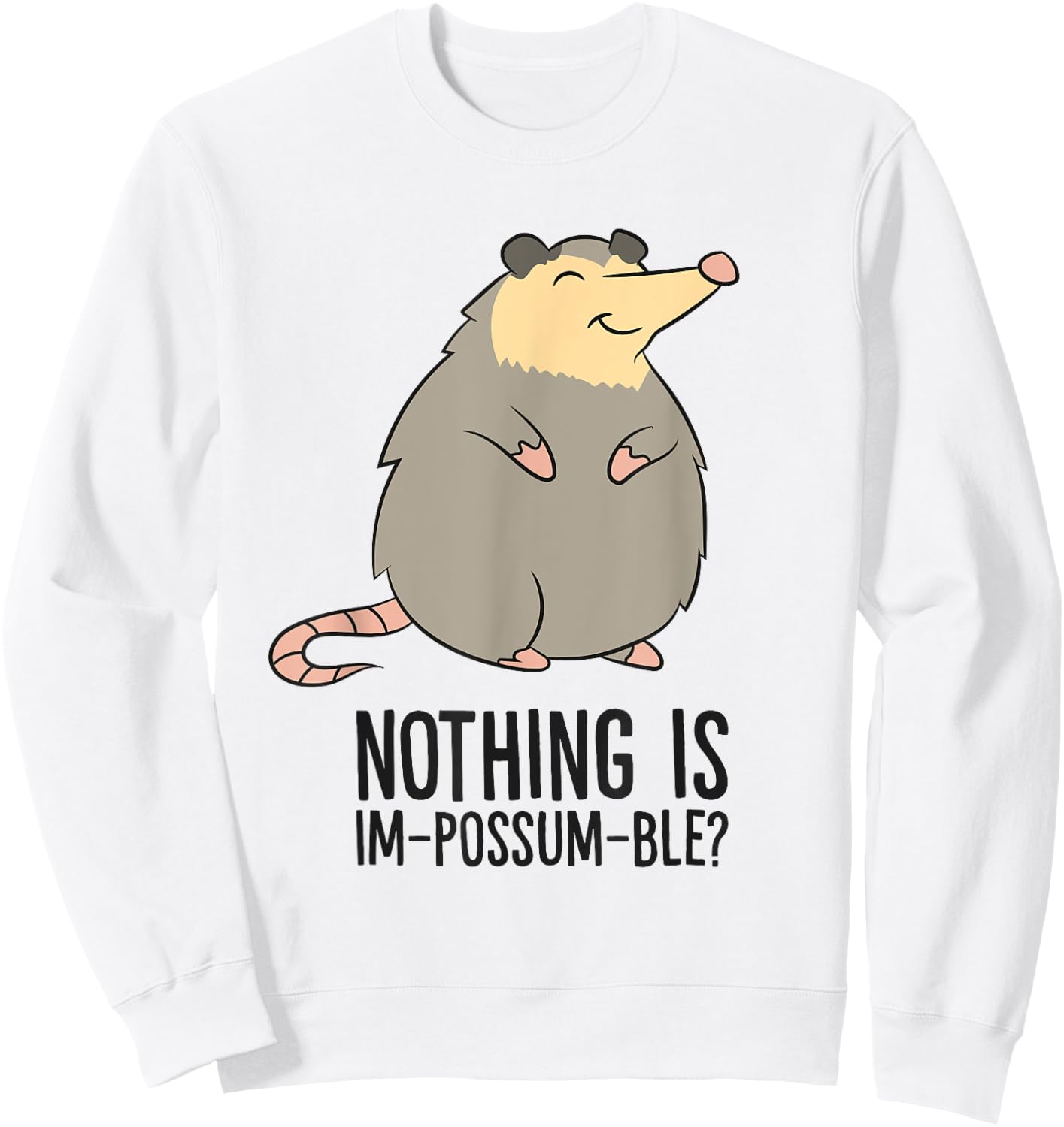 Possum Nothing Is In Possum Ble Cute Possum Sweatshirt - Sweatshirt | White