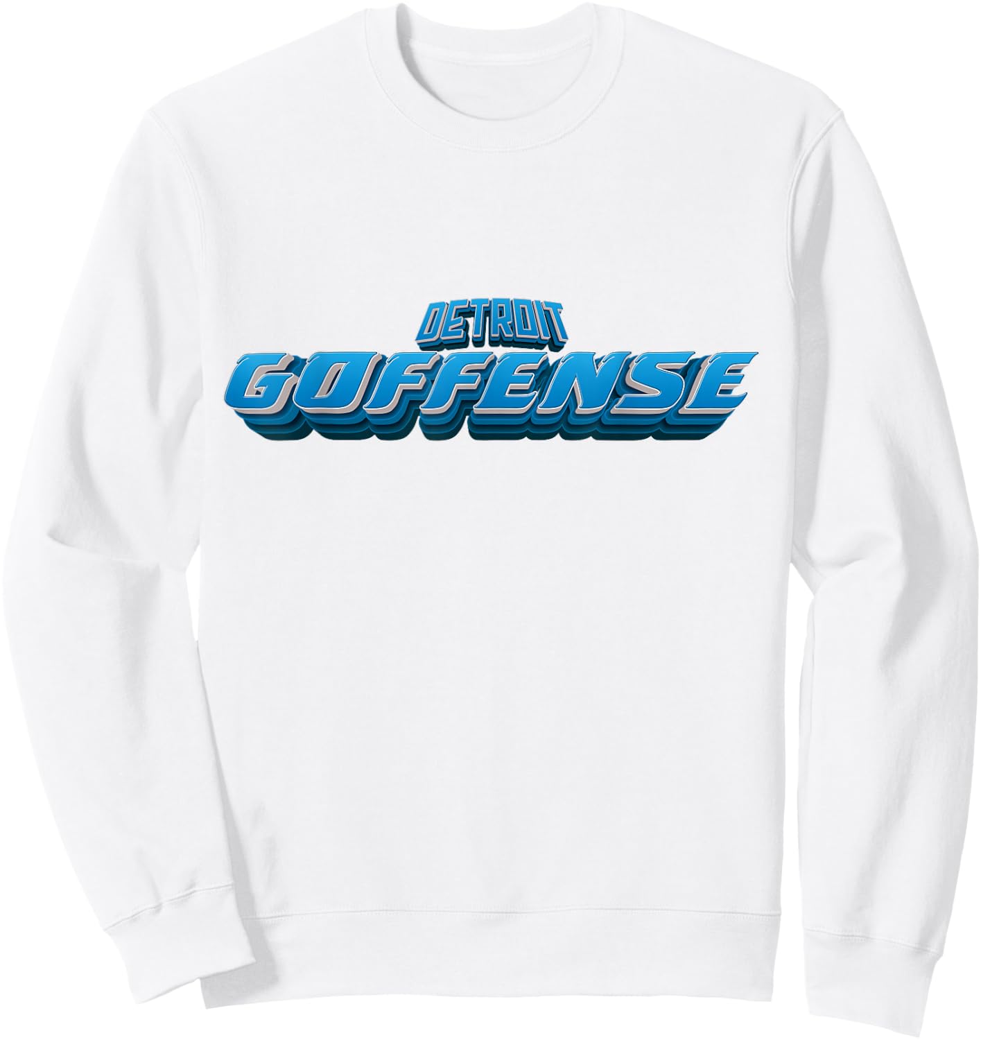 Detroit Football Goffense Sweatshirt - Sweatshirt | White