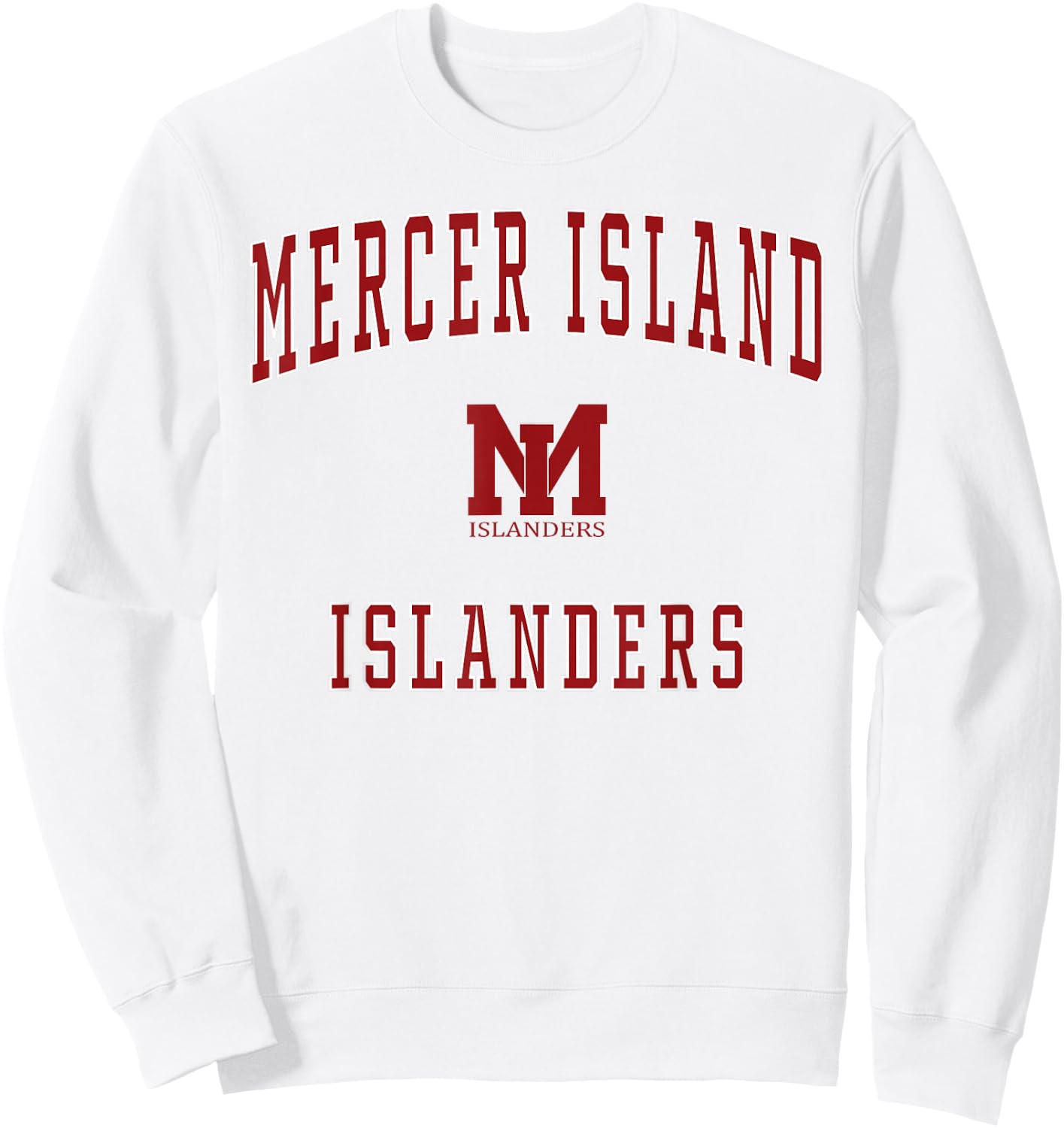 Mercer Island High School Islanders Sweatshirt - Sweatshirt | White