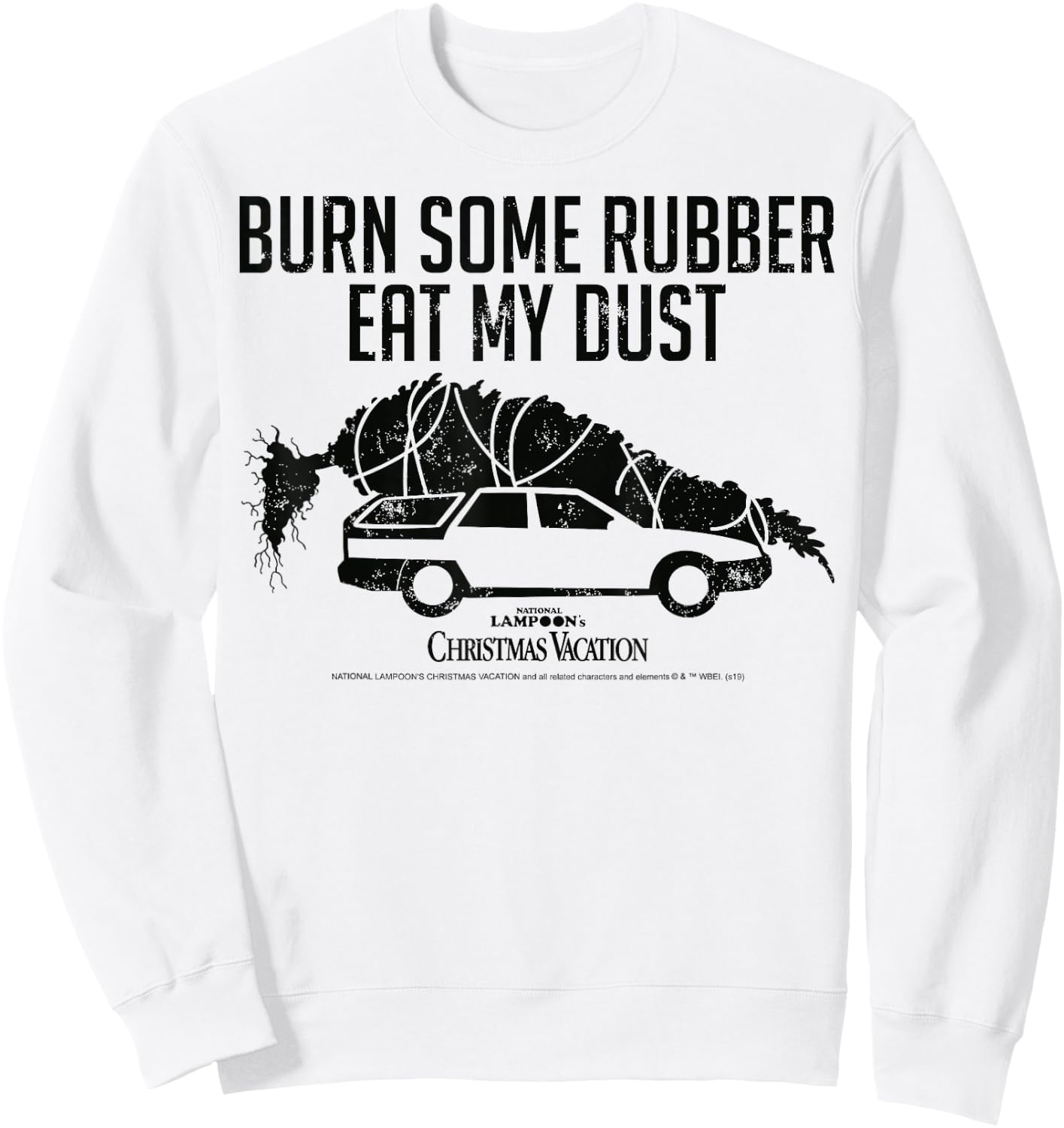 National Lampoon's Christmas Vacation Eat My Dust Vintage Sweatshirt - Sweatshirt | White