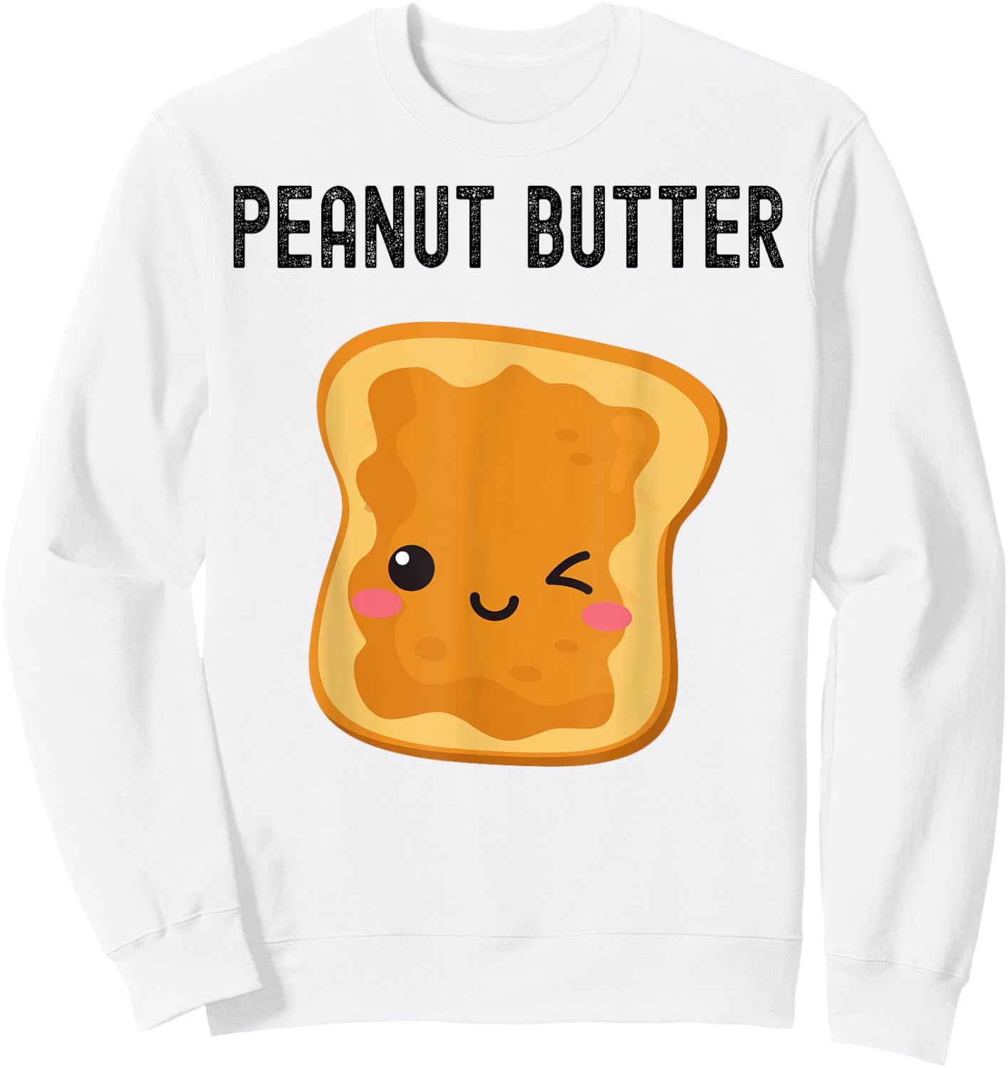 Peanut Butter Jelly Best Friend Couples Matching Sweatshirt - Sweatshirt | White