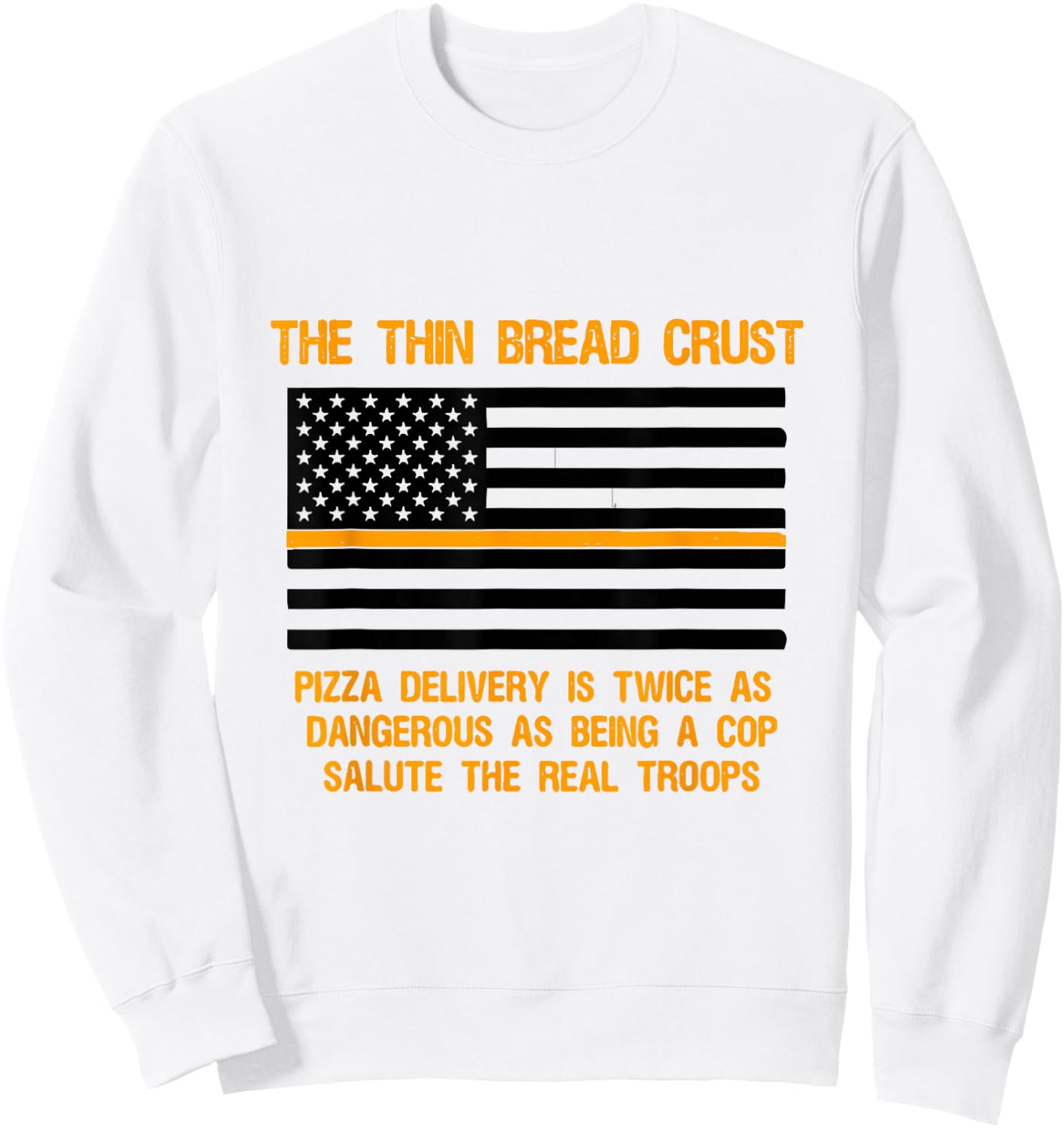 Thin Crust Line Sweatshirt - Sweatshirt | White