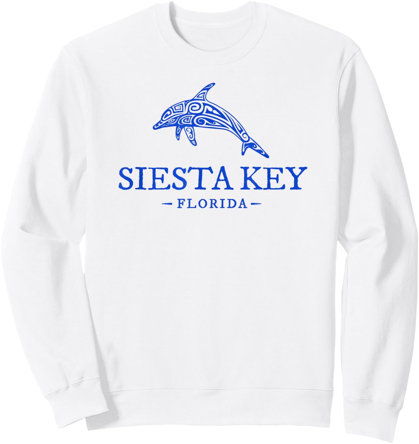 Siesta Key Florida Dolphin Vacation Souvenir Boys Sweatshirt - Sweatshirt | White