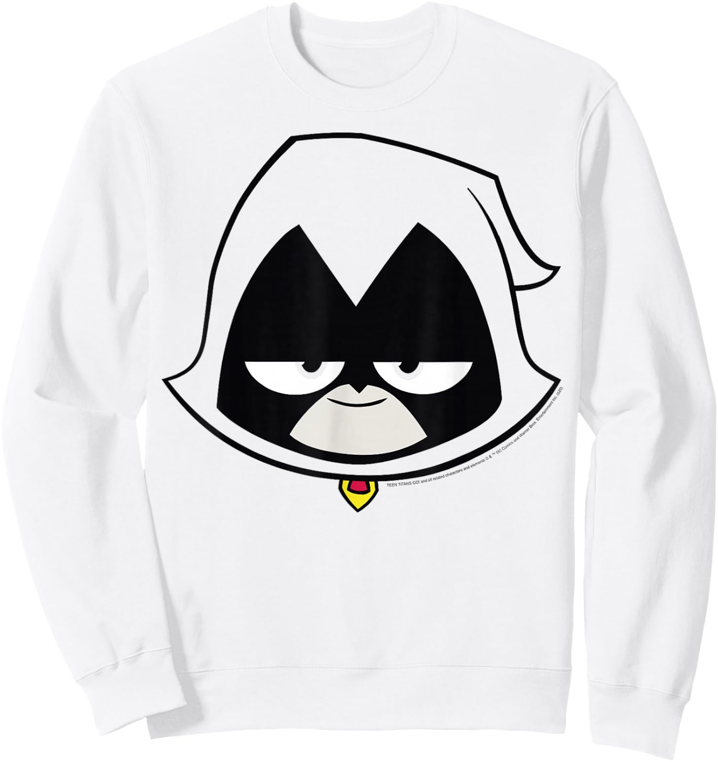 DC Comics Teen Titans Go! Raven Big Face Sweatshirt - Sweatshirt | White