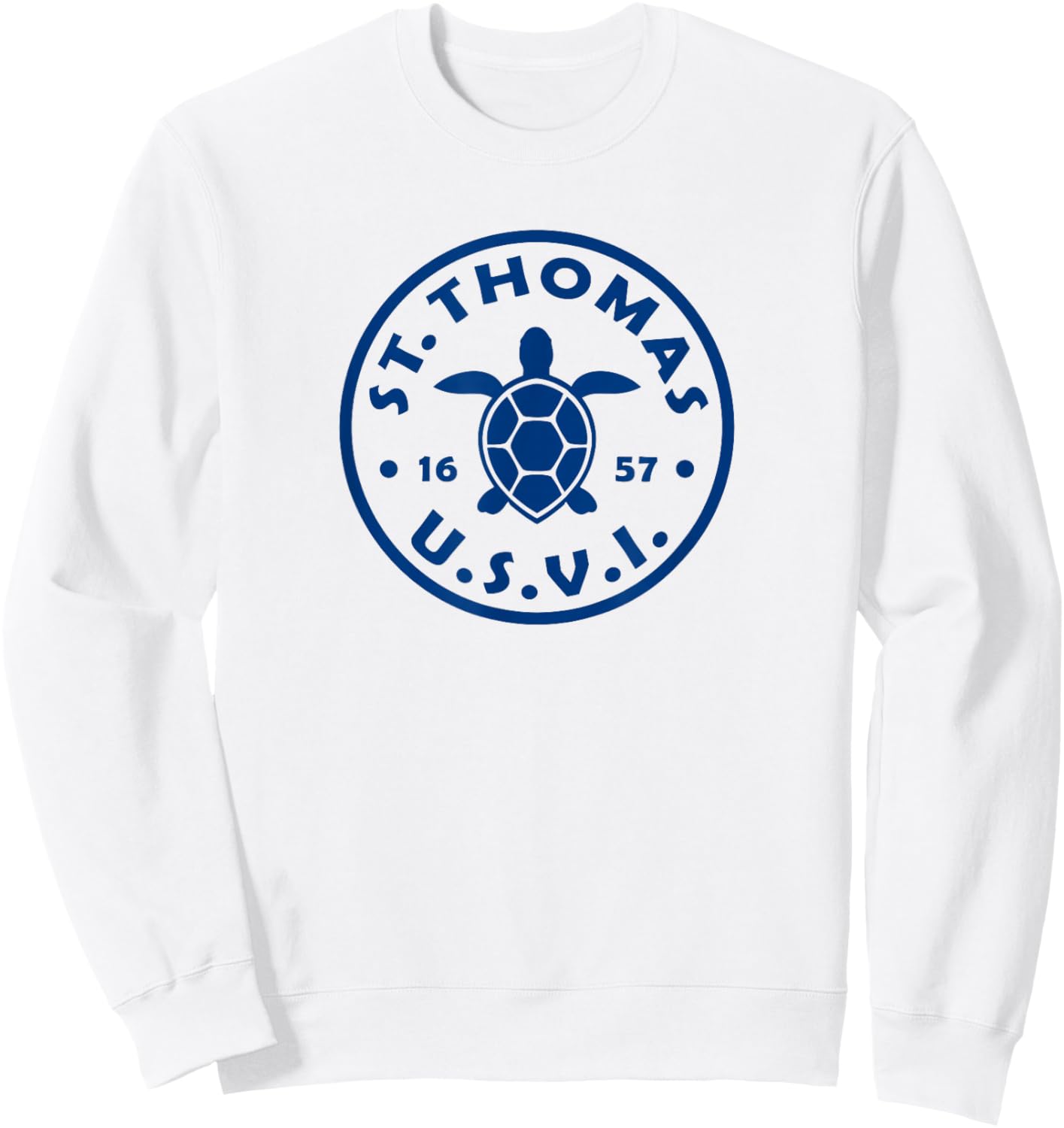 St Thomas USVI Sea Turtle Kids Souvenir Sweatshirt - Sweatshirt | White