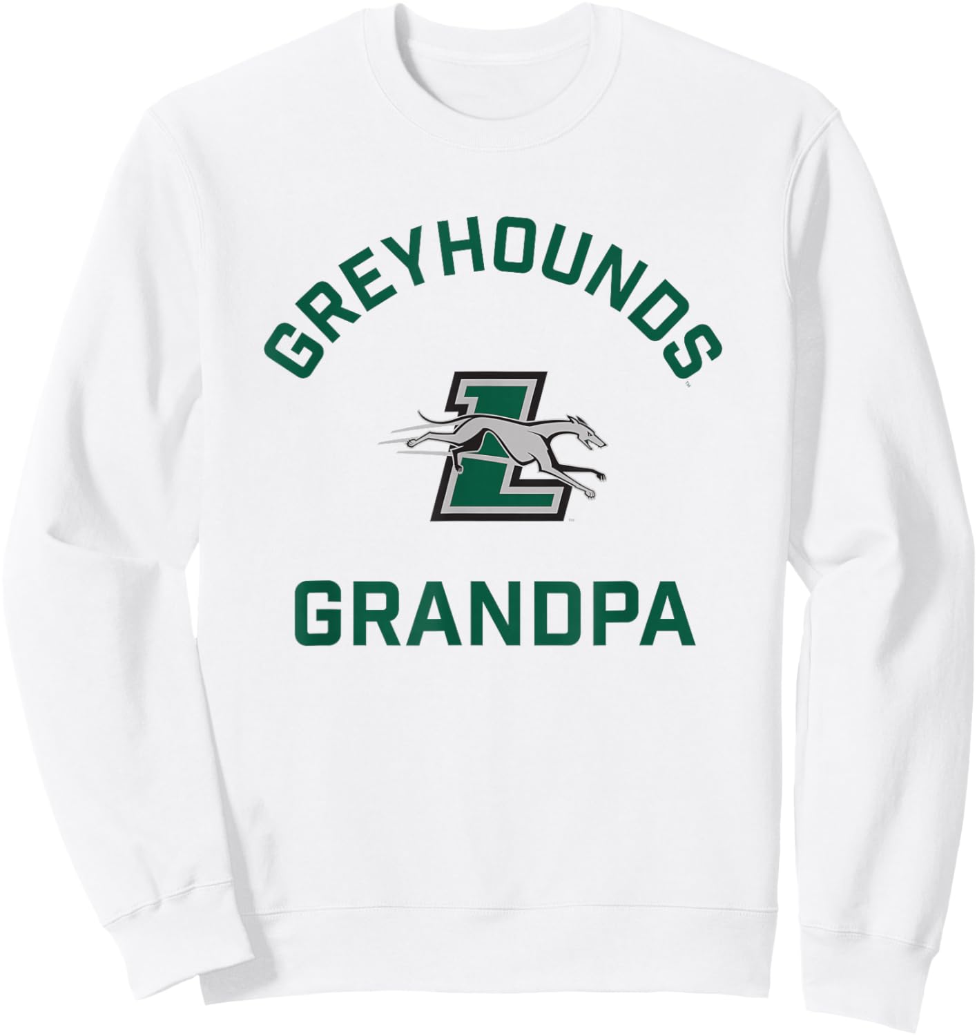 Loyola University Maryland Greyhounds Arched Grandpa Sweatshirt - Sweatshirt | White