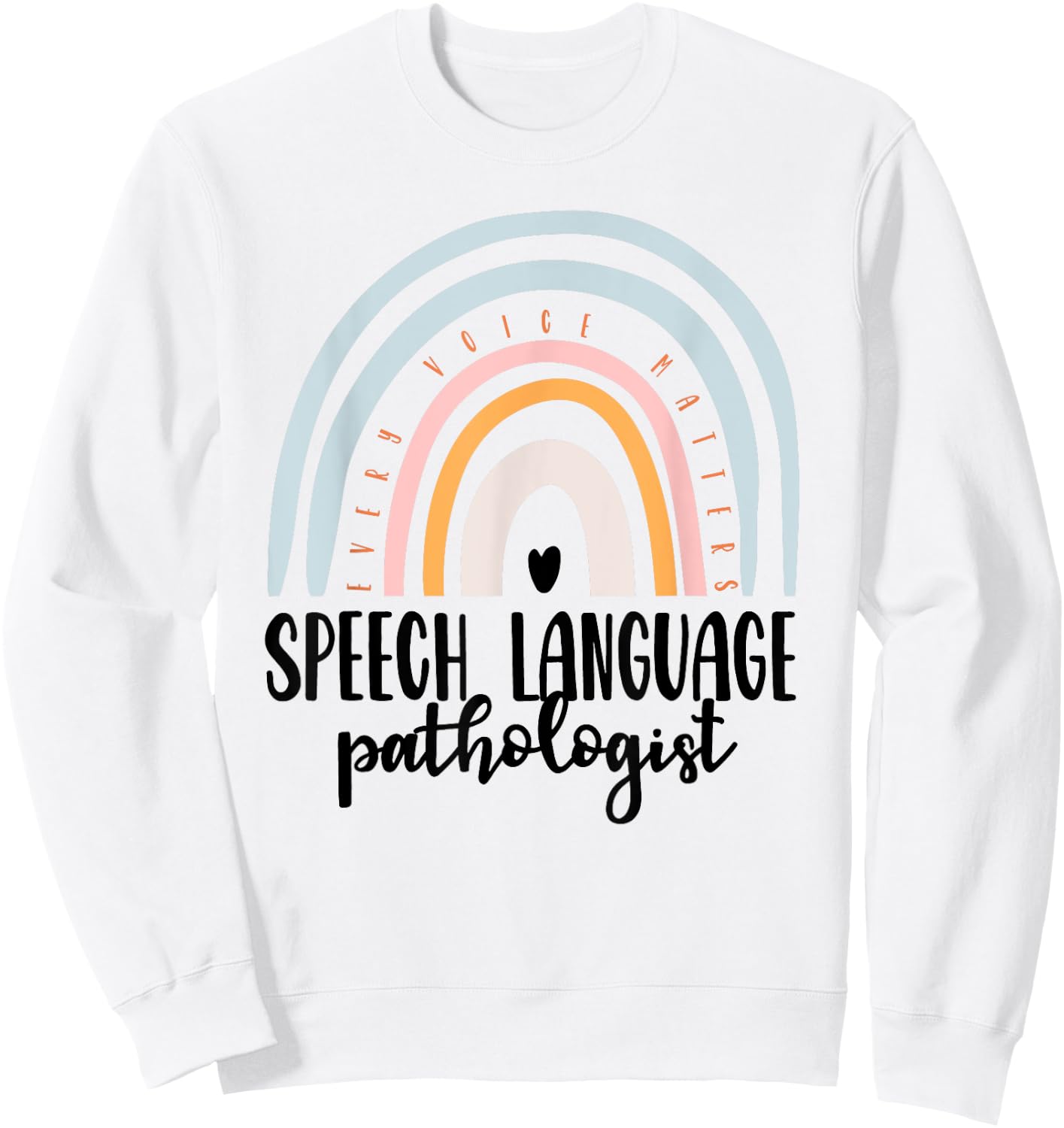 Speech Language Pathologist Speech Therapy SLP Gift Boho Sweatshirt - Sweatshirt | White