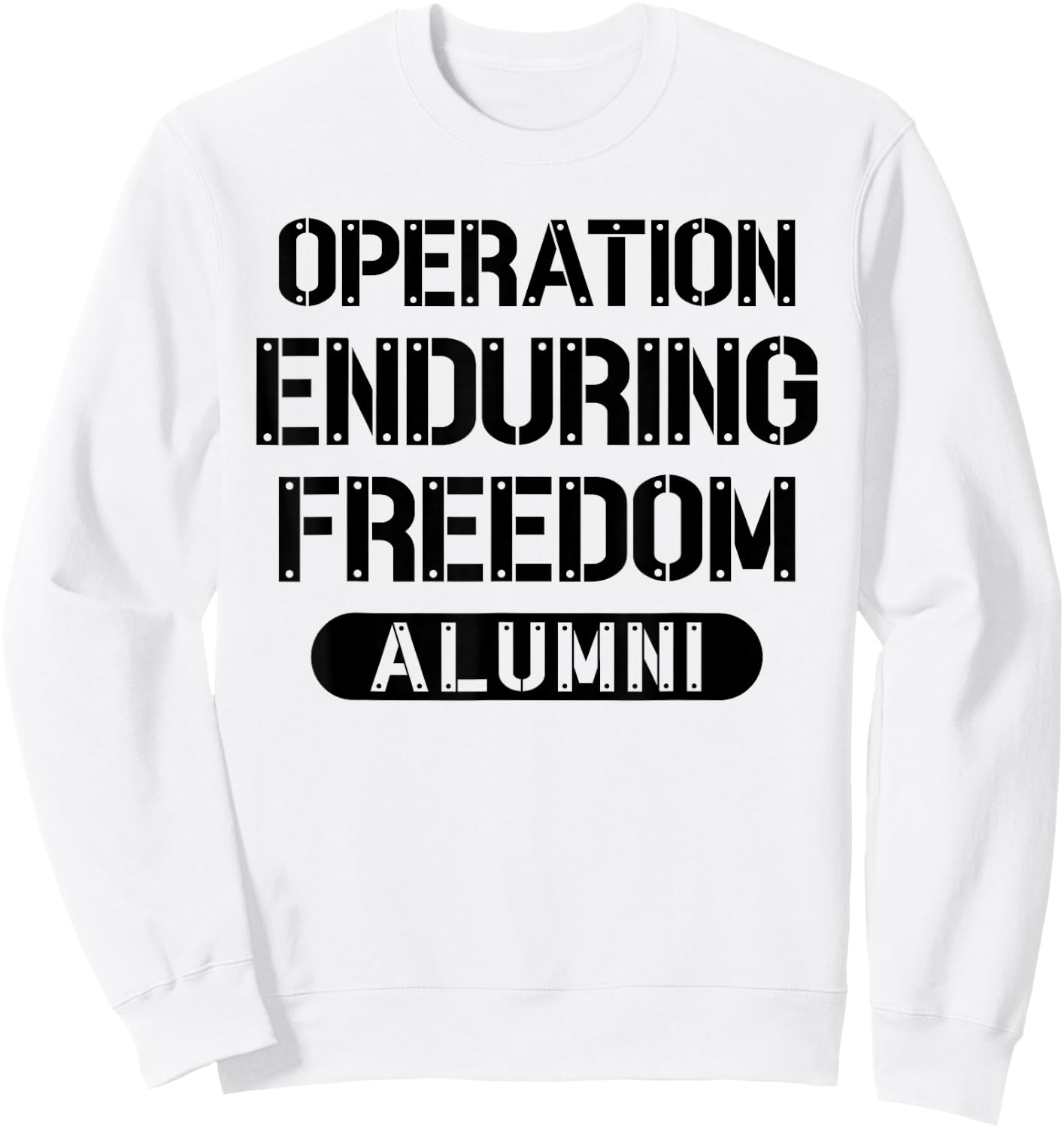 Operation Enduring Freedom Alumni Afghanistan OEF Veteran Sweatshirt - Sweatshirt | White