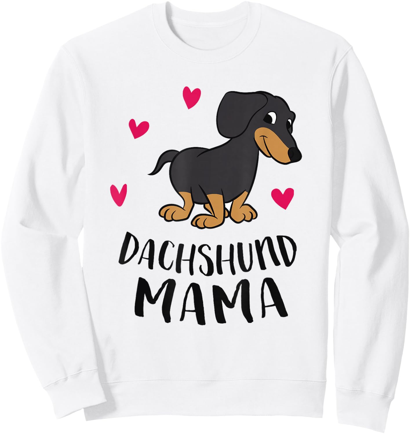 Dachshund Mom Funny Dachshund Sweatshirt - Sweatshirt | White