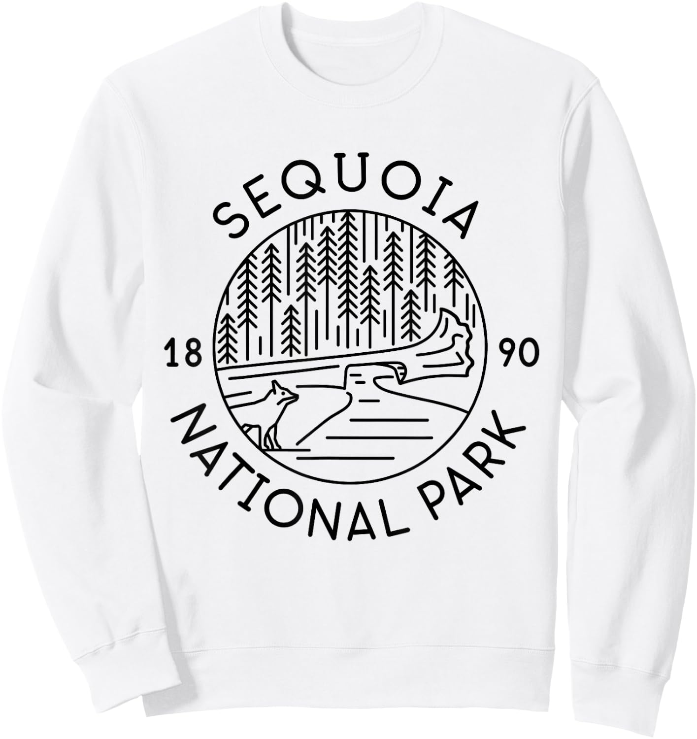 Sequoia National Park 1890 California Sweatshirt - Sweatshirt | White