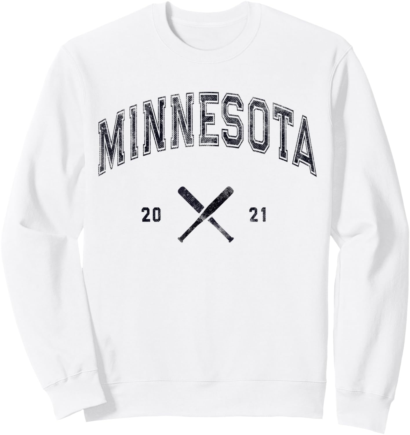 MINNESOTA Baseball State Softball Love MN 2021 Vintage Sweatshirt - Sweatshirt | White
