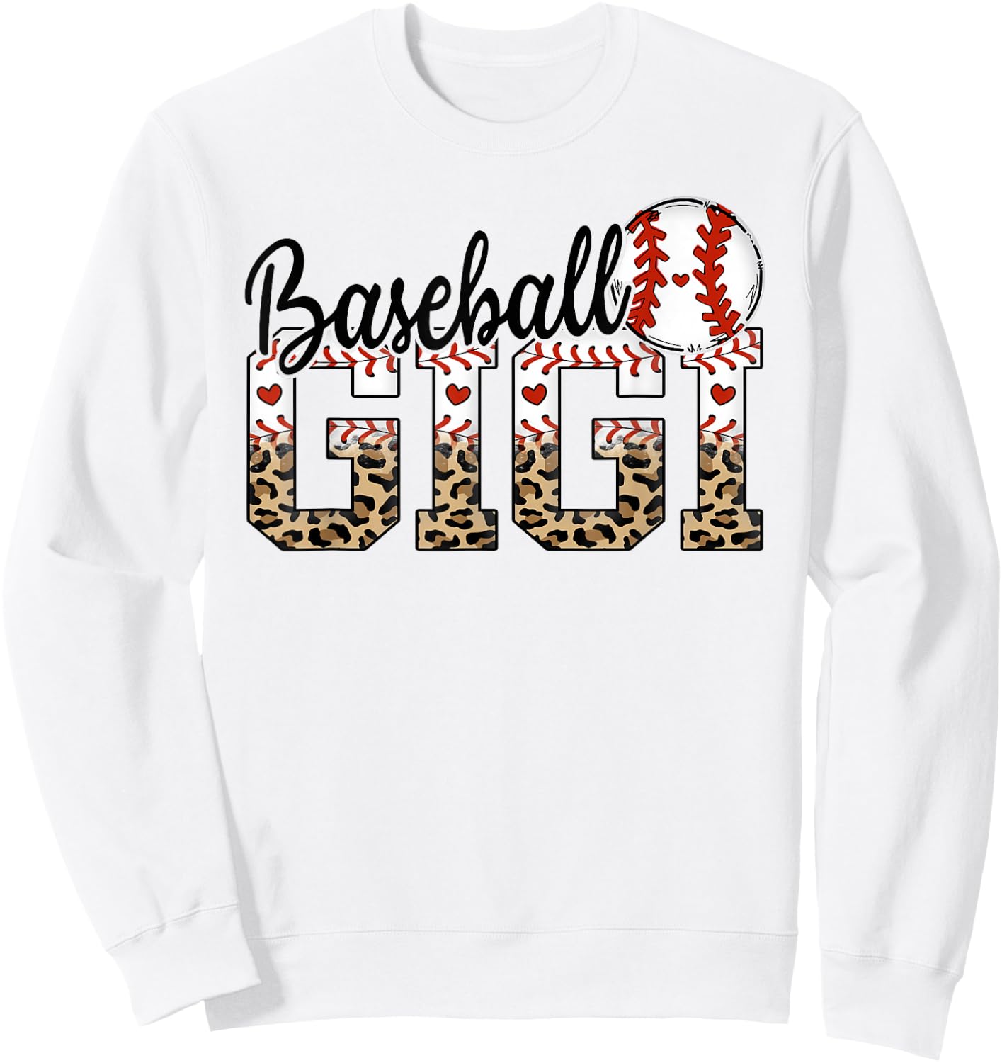 Baseball Gigi Women BallPark Gigi Baseball Mom Mother's Day Sweatshirt - Sweatshirt | White