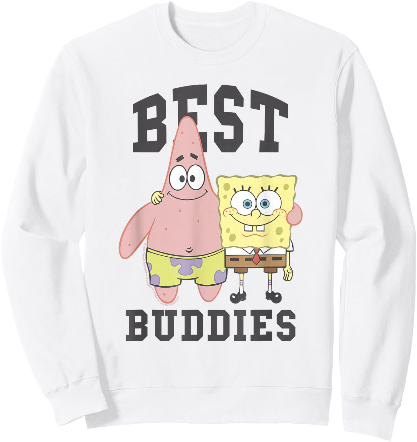 SpongeBob SquarePants And Patrick, Best Buddies Sweatshirt - Sweatshirt | White