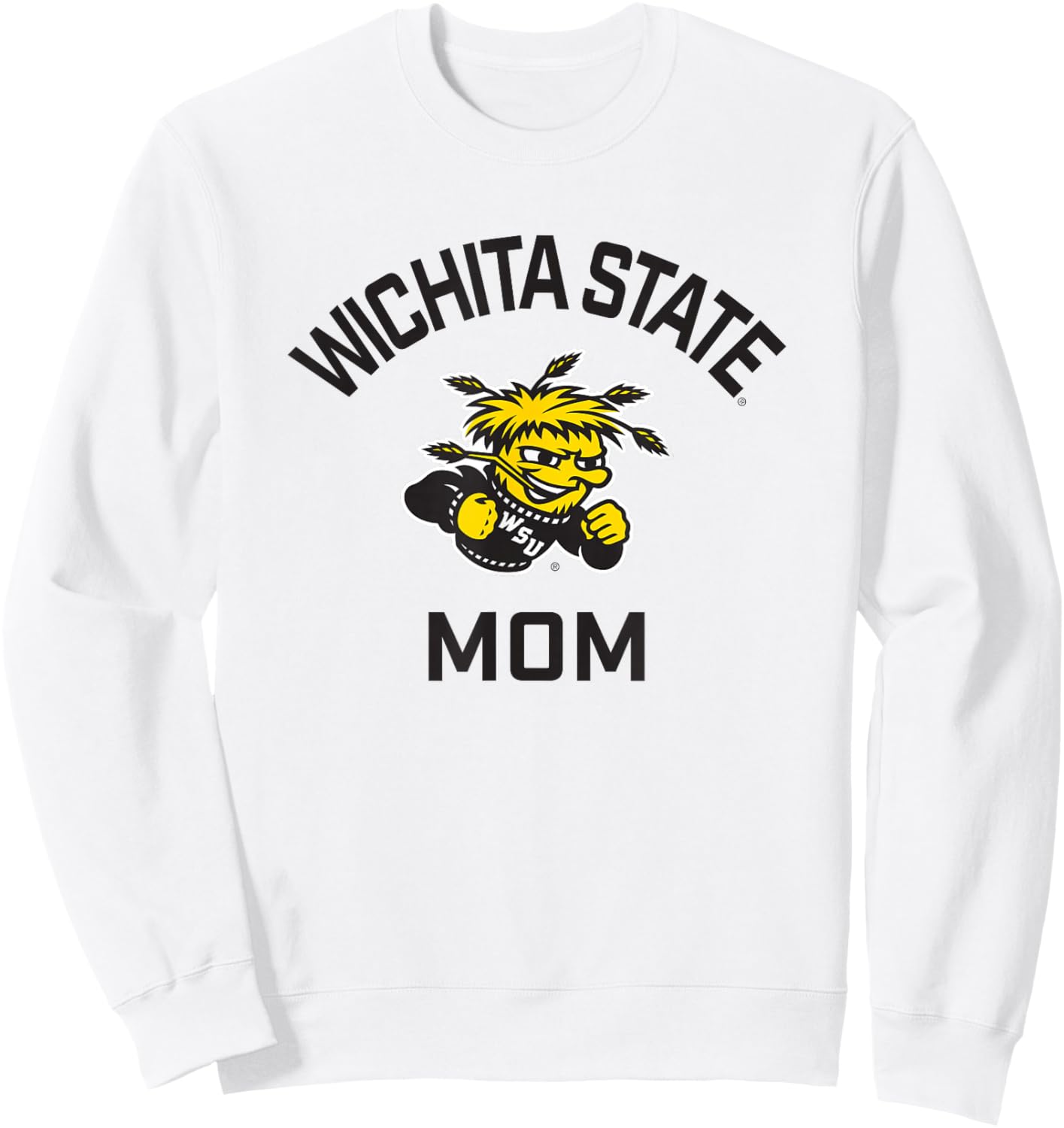 Wichita State University Shockers Arched Mom Sweatshirt - Sweatshirt | White