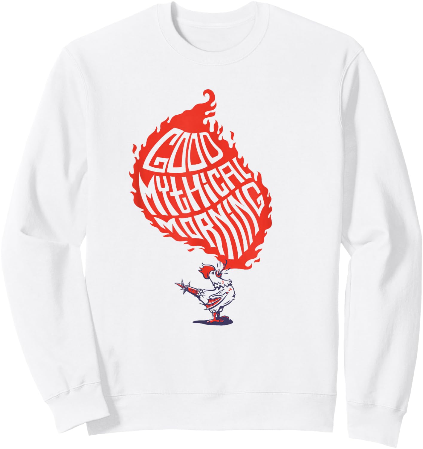 Good Mythical Morning Classic Logo Small Sweatshirt - Sweatshirt | White