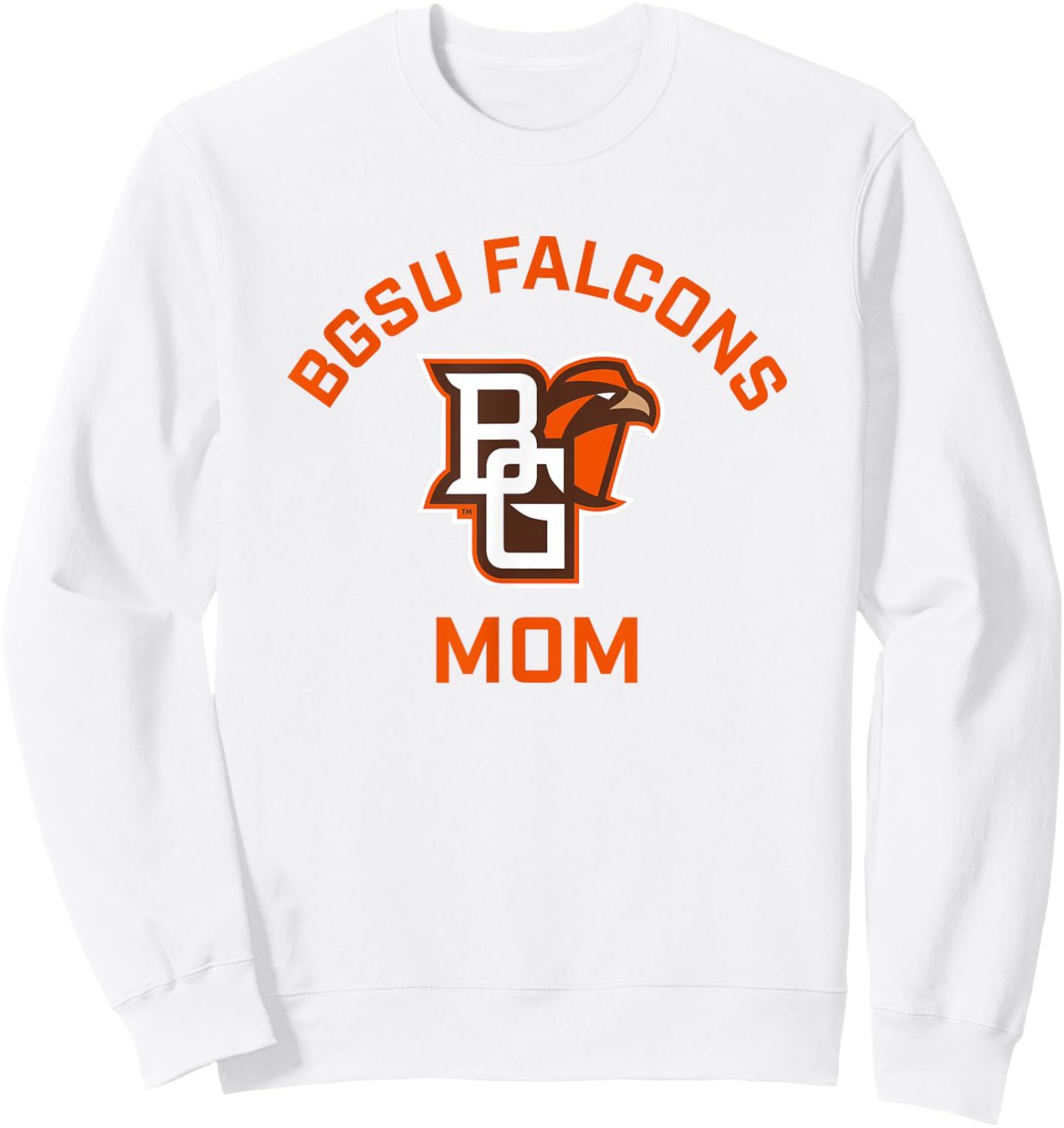 Bowling Green BGSU Falcons Arched Mom Sweatshirt - Sweatshirt | White