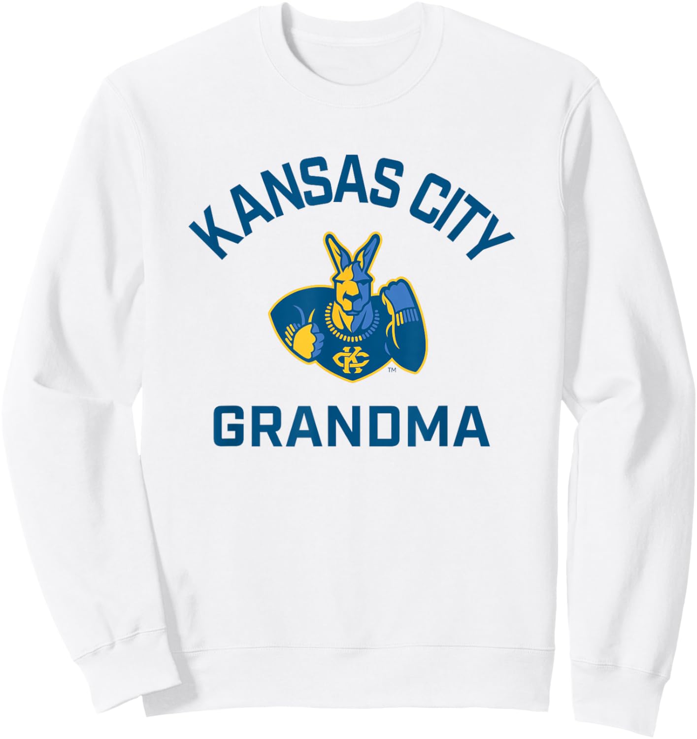 University of Missouri Kansas City UMKC Arched Grandma Sweatshirt - Sweatshirt | White
