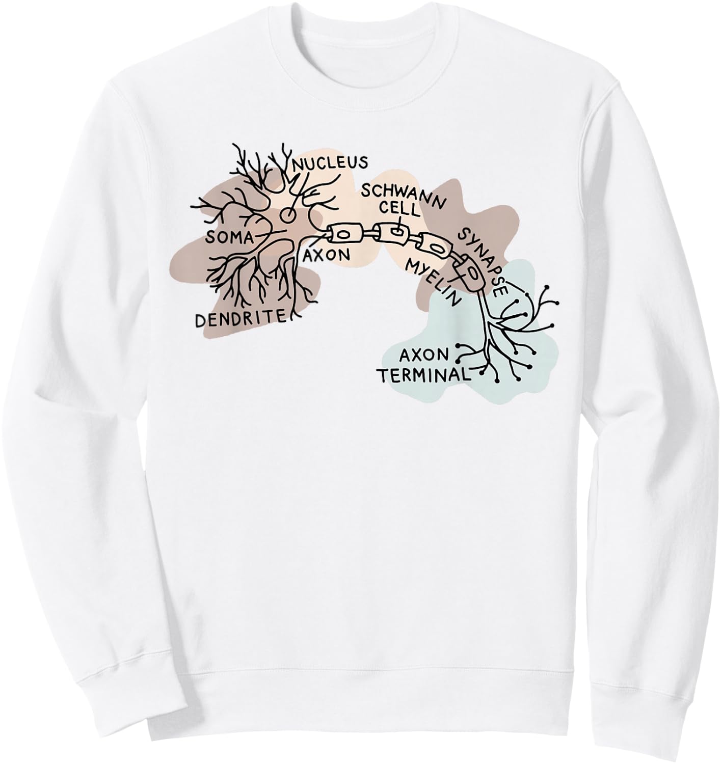 Neuroscience Neuro Neurologist Neurology Neuron Anatomy Sweatshirt - Sweatshirt | White