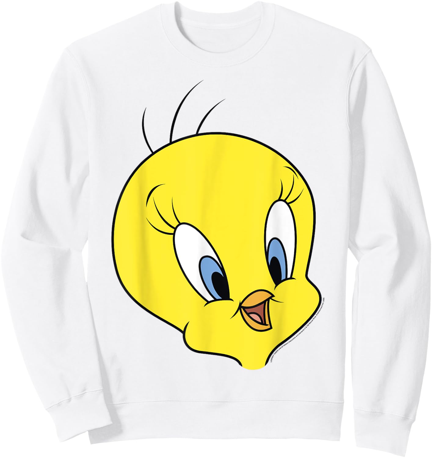 Looney Tunes Tweety Bird Big Face Sweatshirt - Sweatshirt | White