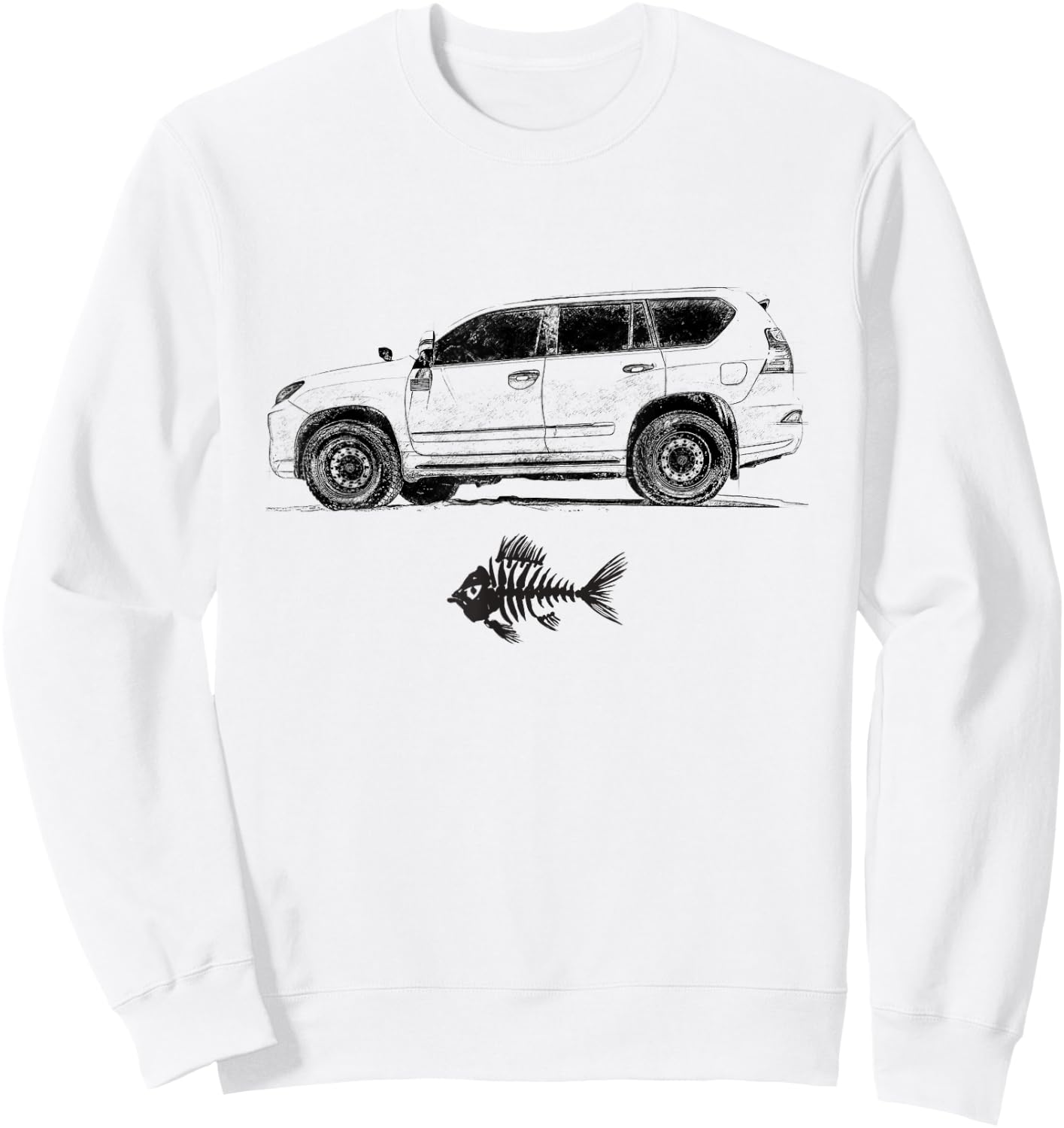 GX Fish for Beach Crawling Sweatshirt - Sweatshirt | White