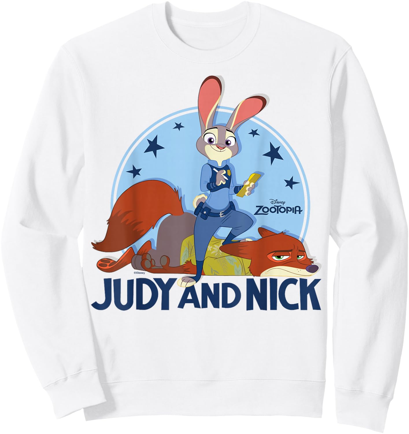 Zootopia - Judy And Nick Stars Sweatshirt - Sweatshirt | White