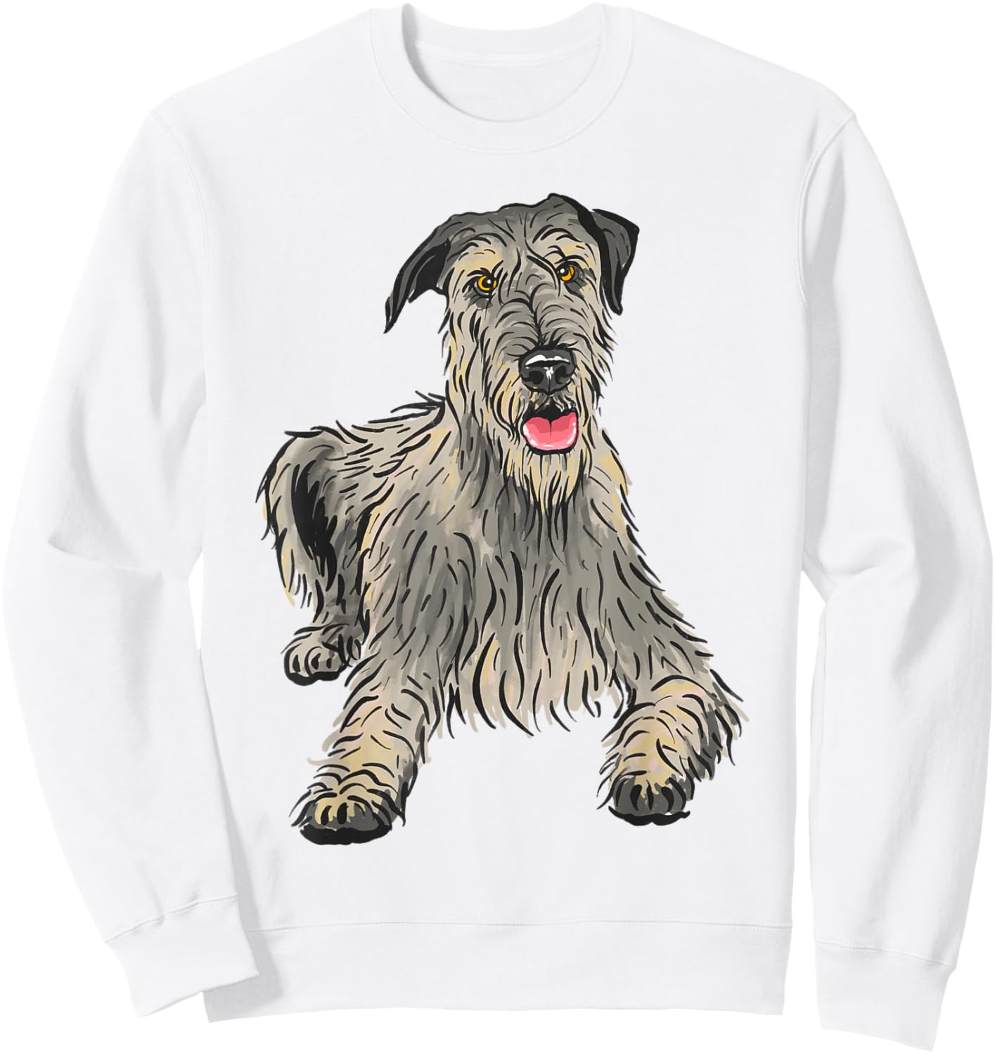 Irish Wolfhound Sweatshirt - Sweatshirt | White