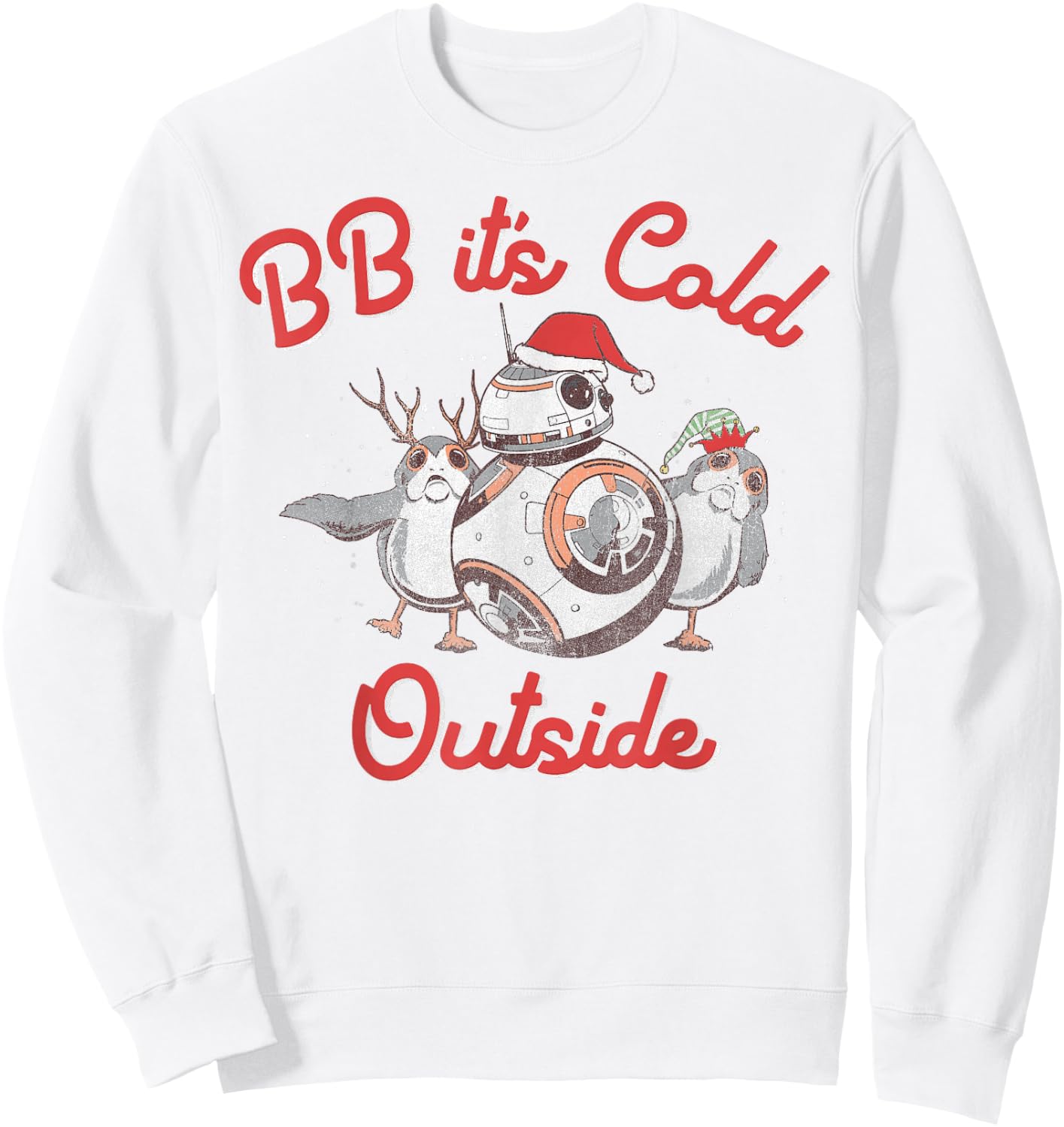 Star Wars Christmas BB It's Cold Outside Sweatshirt - Sweatshirt | White