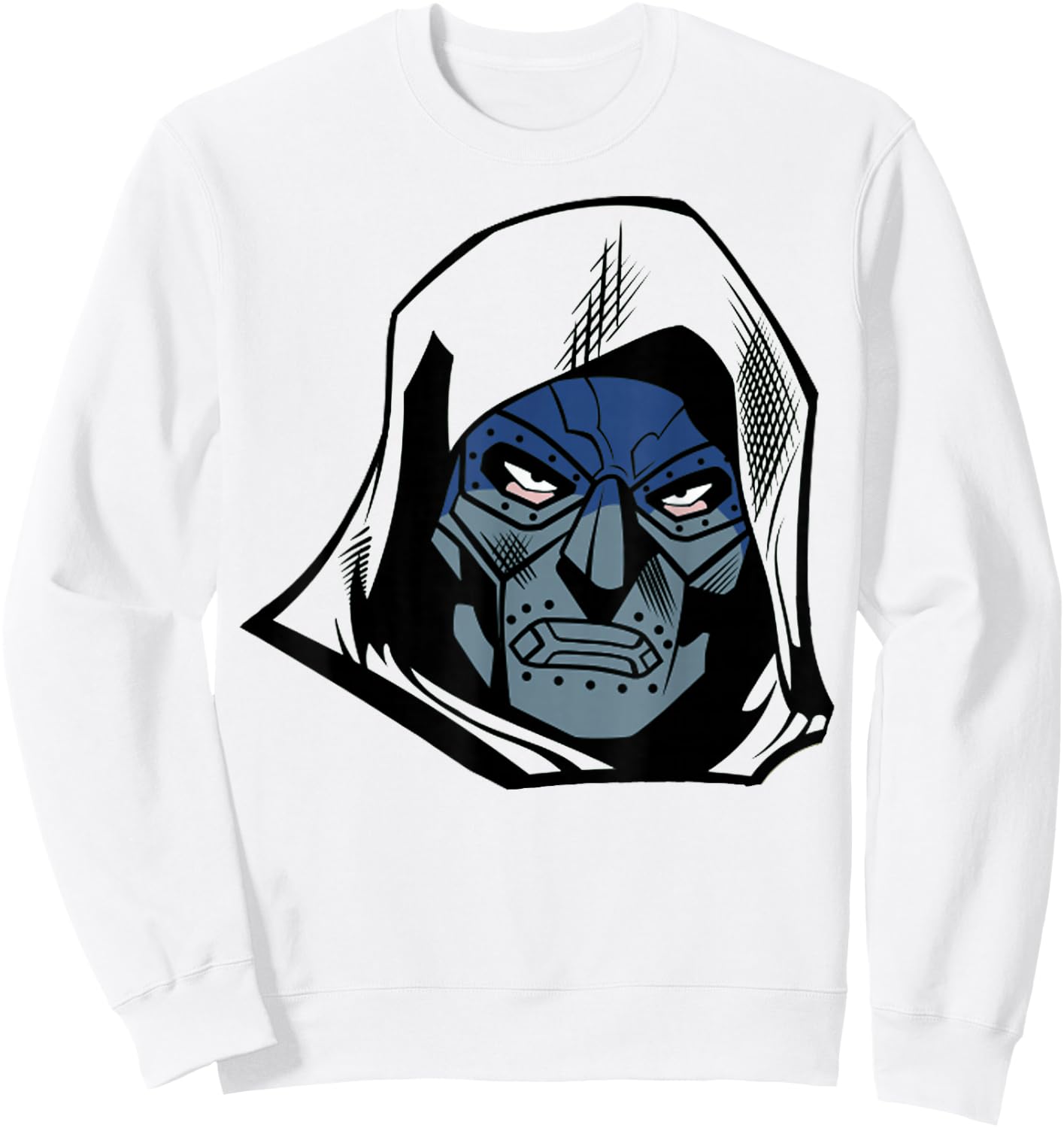 Marvel Fantastic Four Doctor Doom Big Face Sweatshirt - Sweatshirt | White
