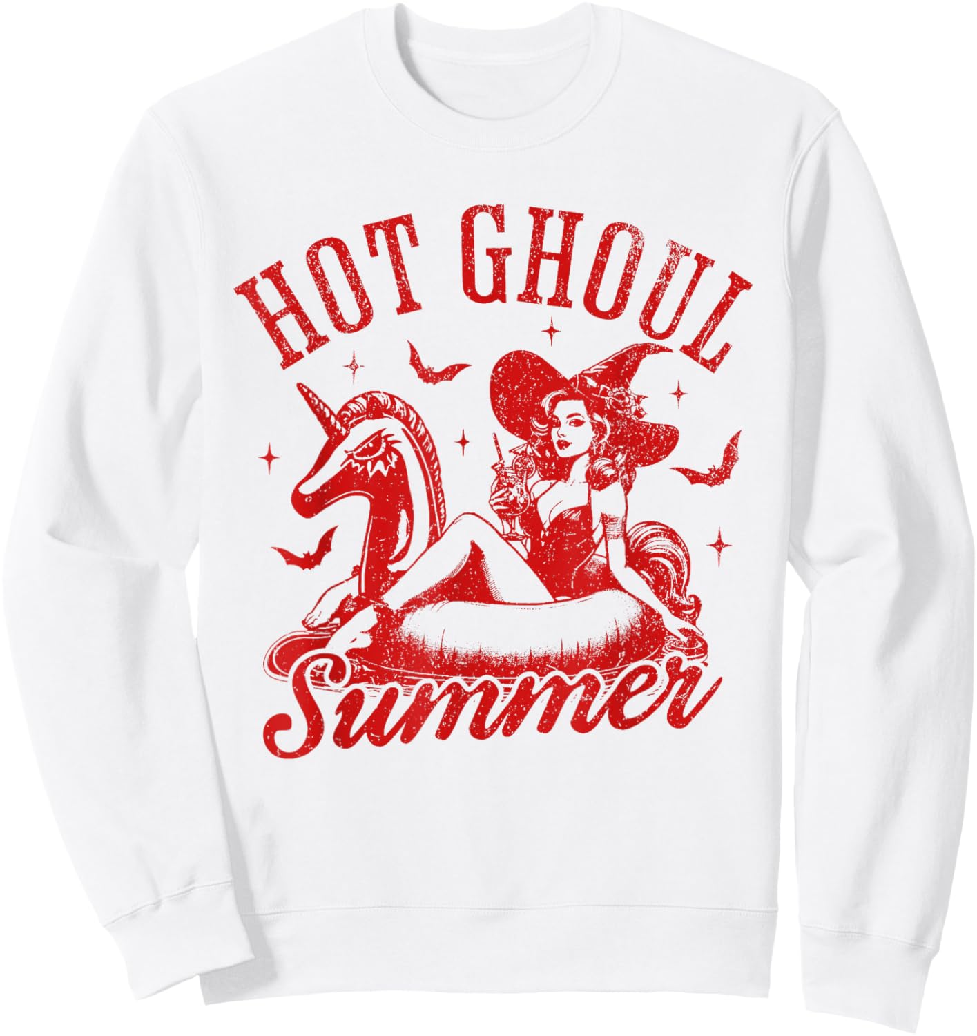 Halloween Hot Ghoul Summer Shirt, Halloween Hot Ghoul Summer Sweatshirt - Sweatshirt | White