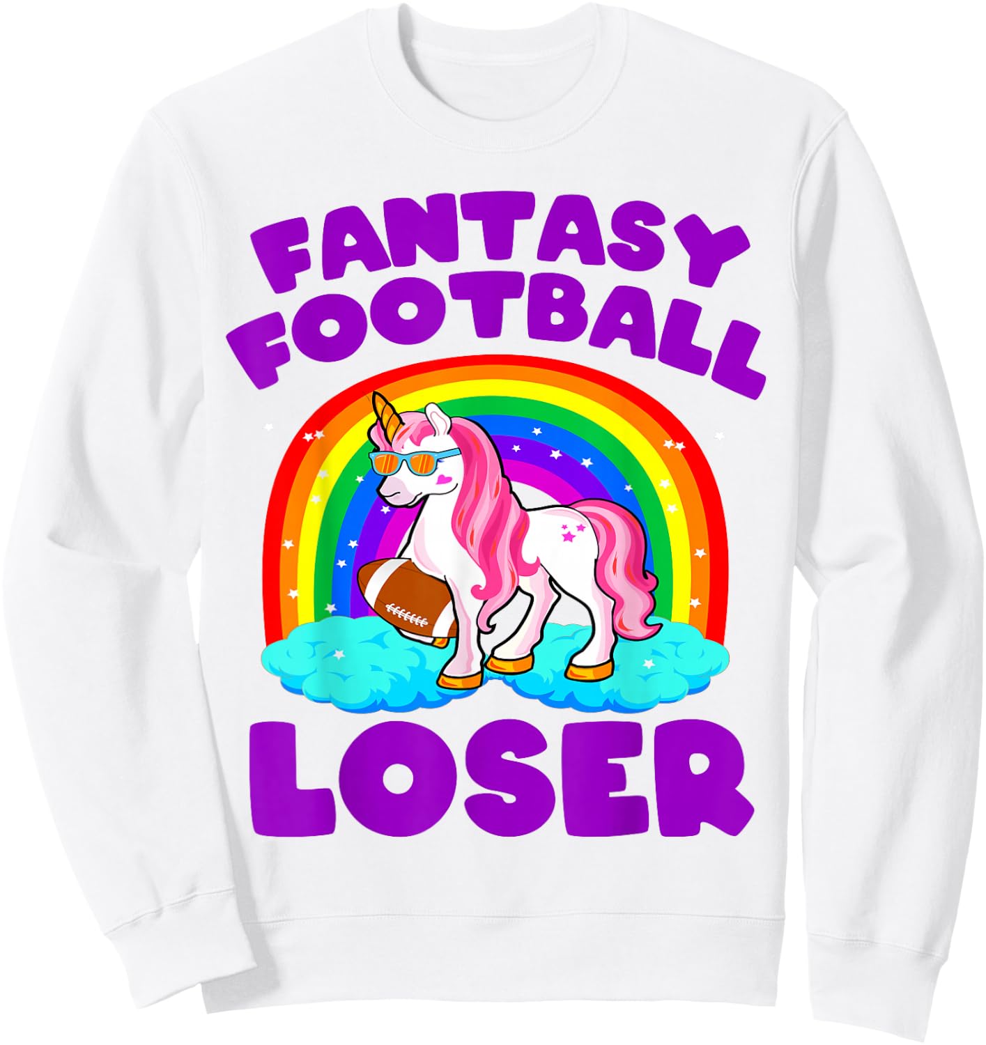 Fantasy Football Loser Shirt Funny Fantasy Football Loser Sweatshirt - Sweatshirt | White