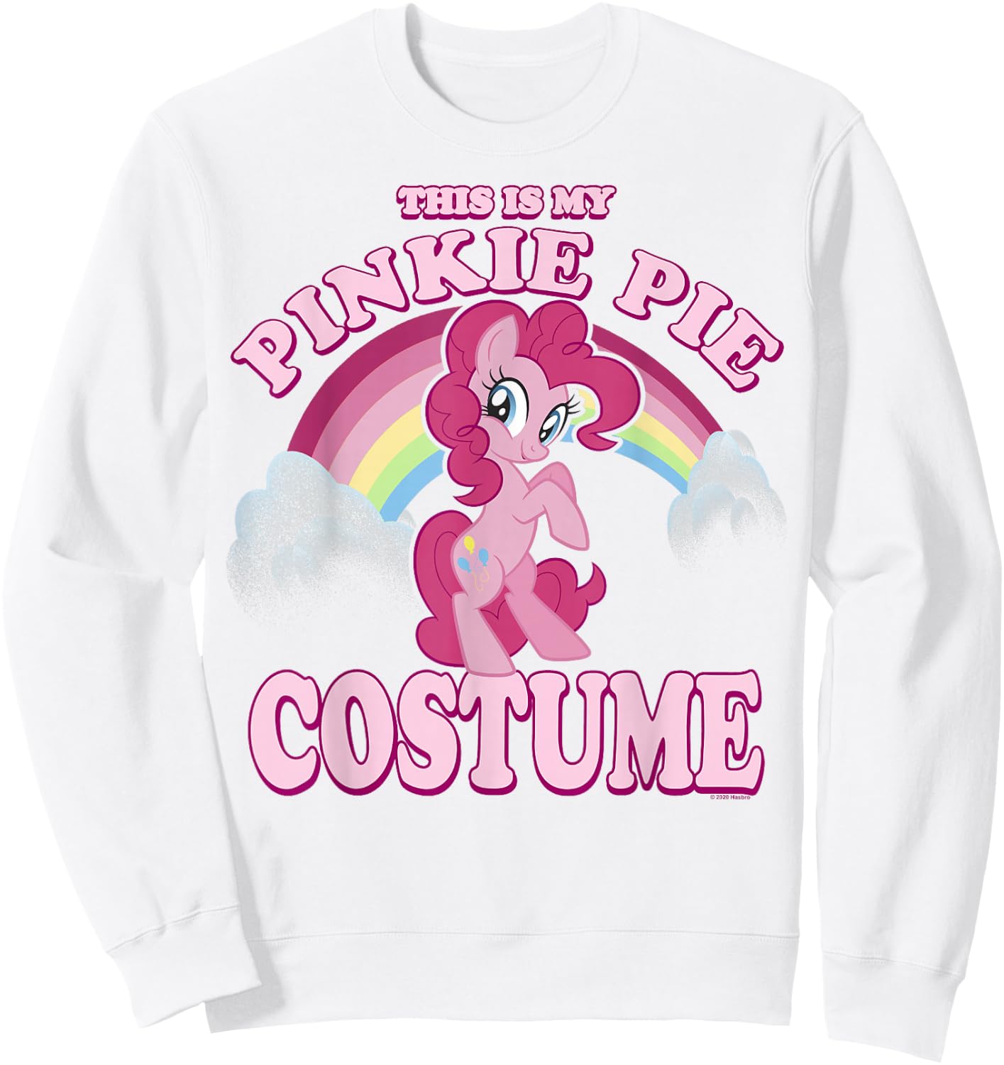 My Little Pony This Is My Pinkie Pie Halloween Costume Sweatshirt - Sweatshirt | White