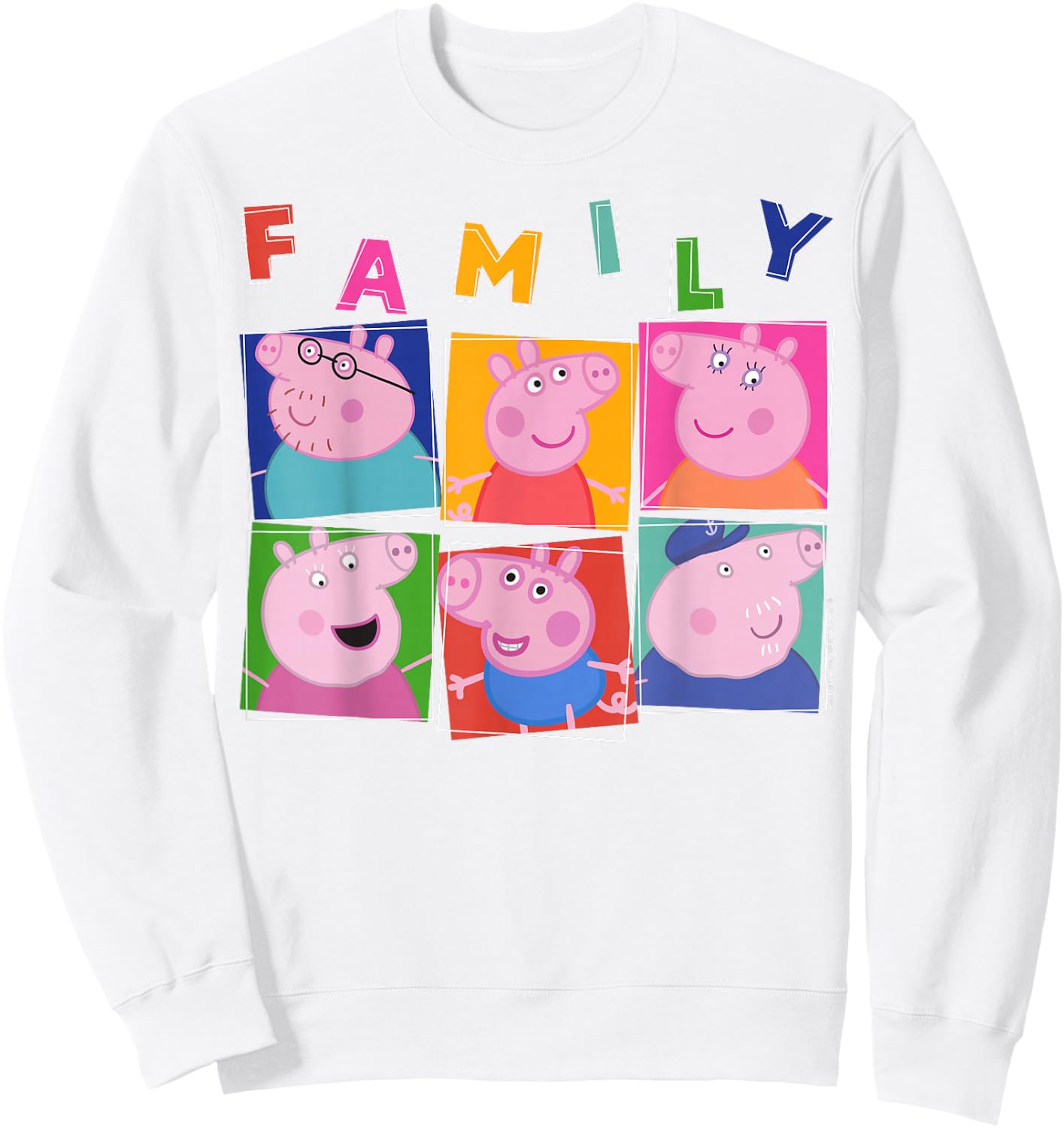 Peppa Pig Family Box Up Sweatshirt - Sweatshirt | White