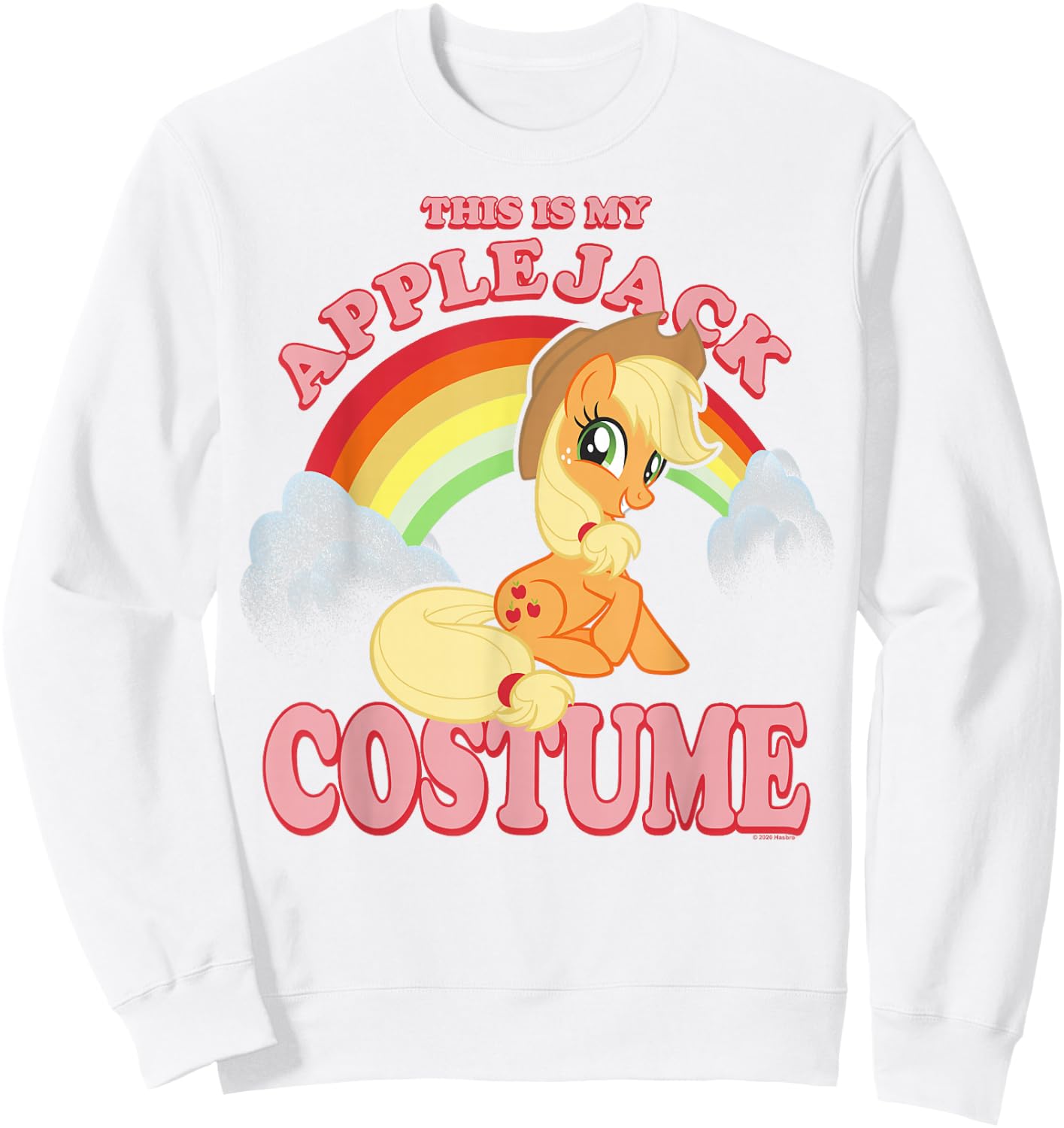 My Little Pony Halloween This Is My Applejack Costume Retro Sweatshirt - Sweatshirt | White