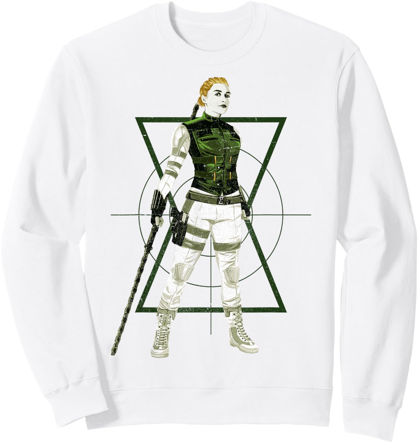 Marvel Black Widow Yelena Belova Target Portrait Sweatshirt - Sweatshirt | White